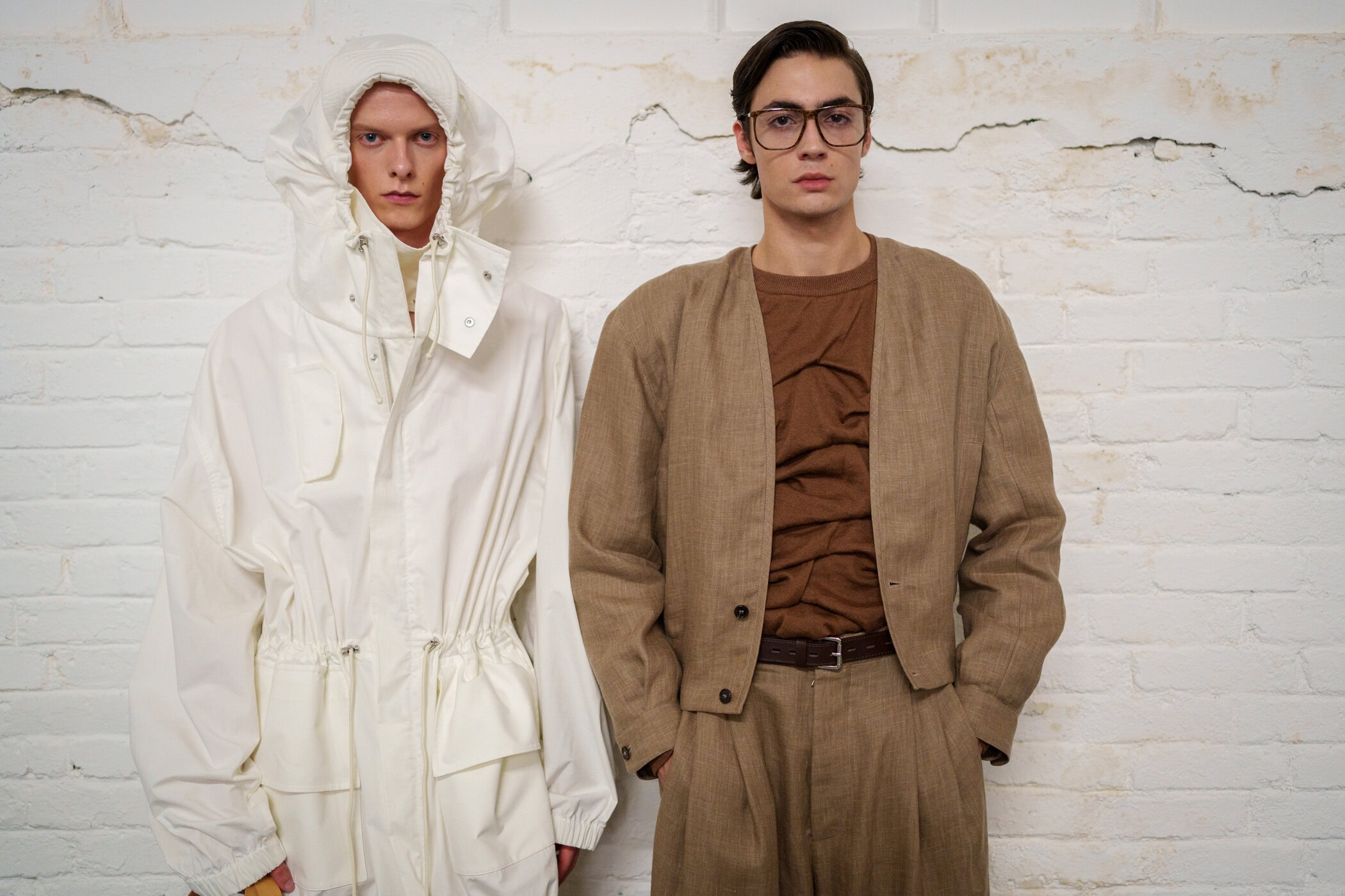 Hed Mayner Spring 2026 Men's Fashion Show Backstage