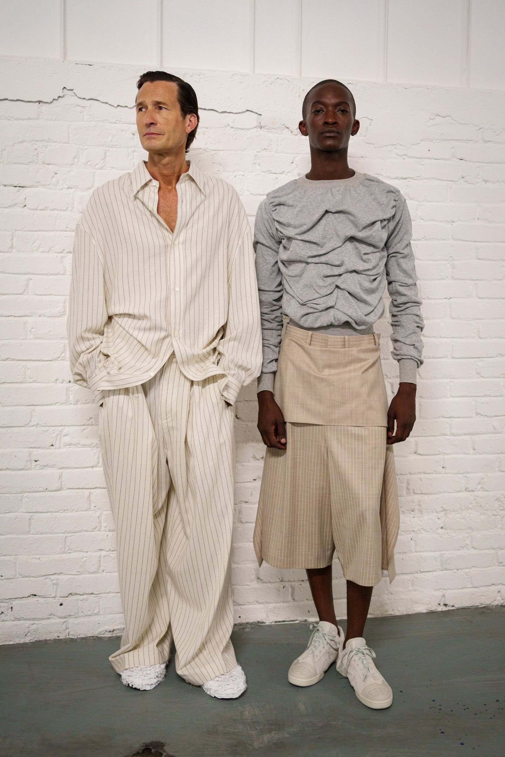 Hed Mayner Spring 2026 Men's Fashion Show Backstage