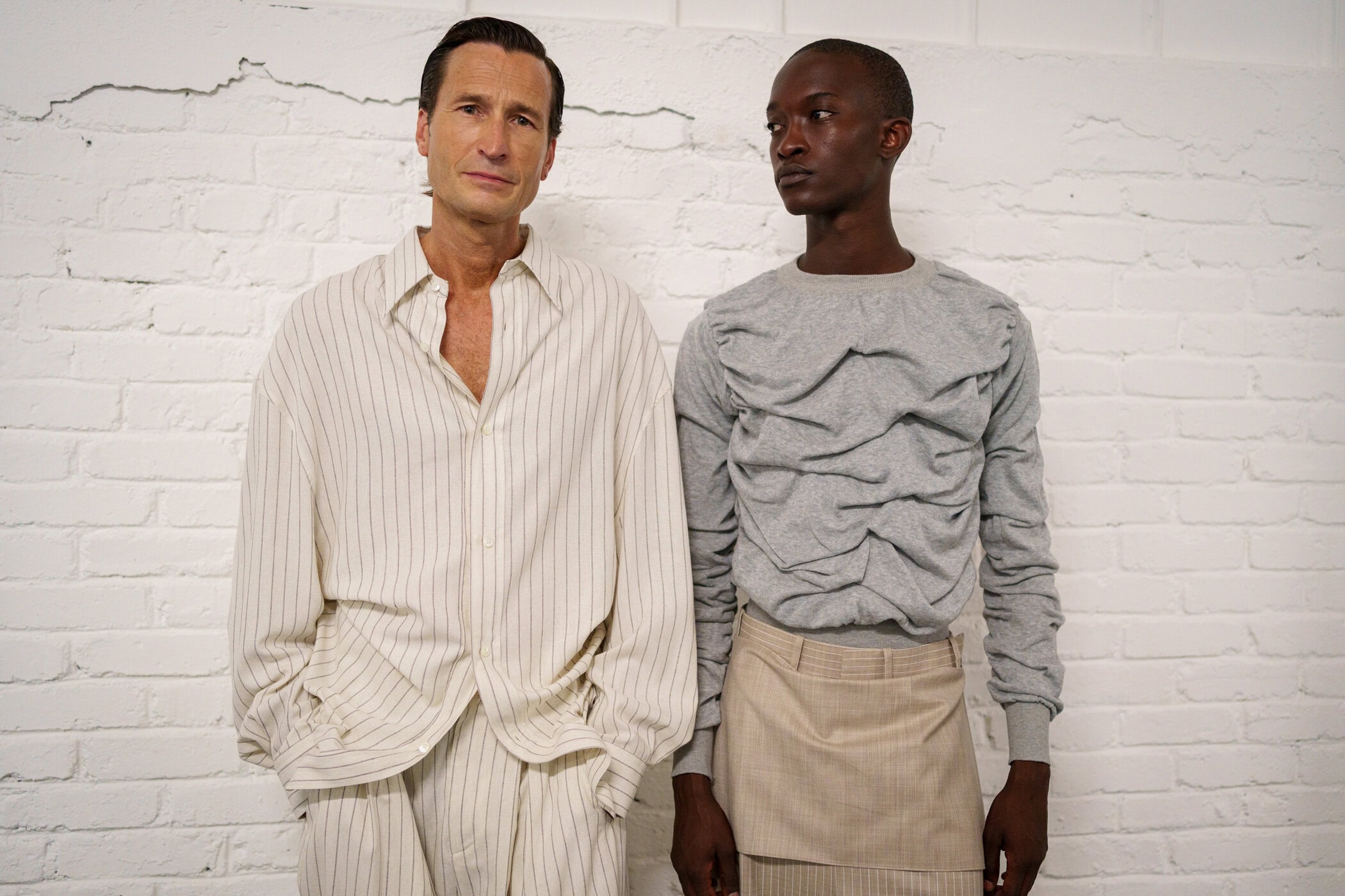Hed Mayner Spring 2026 Men's Fashion Show Backstage