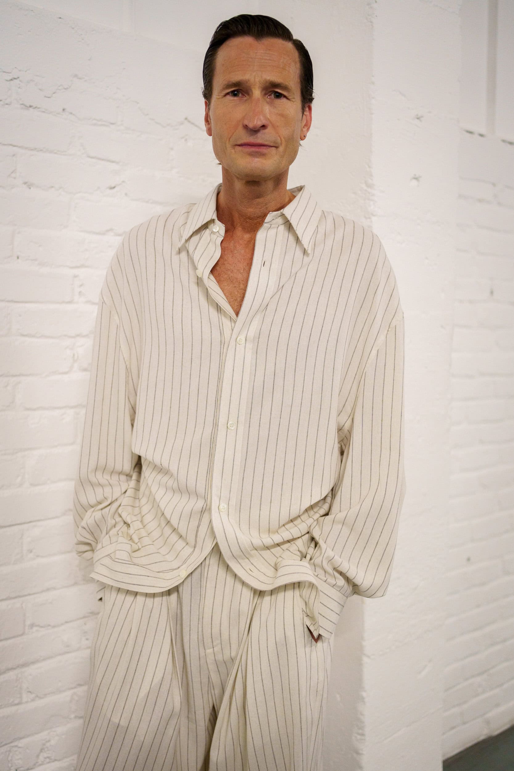 Hed Mayner Spring 2026 Men's Fashion Show Backstage