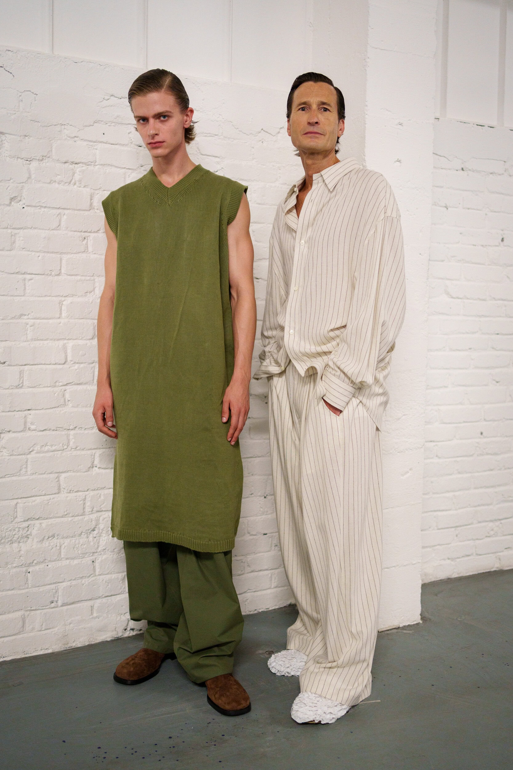 Hed Mayner Spring 2026 Men's Fashion Show Backstage