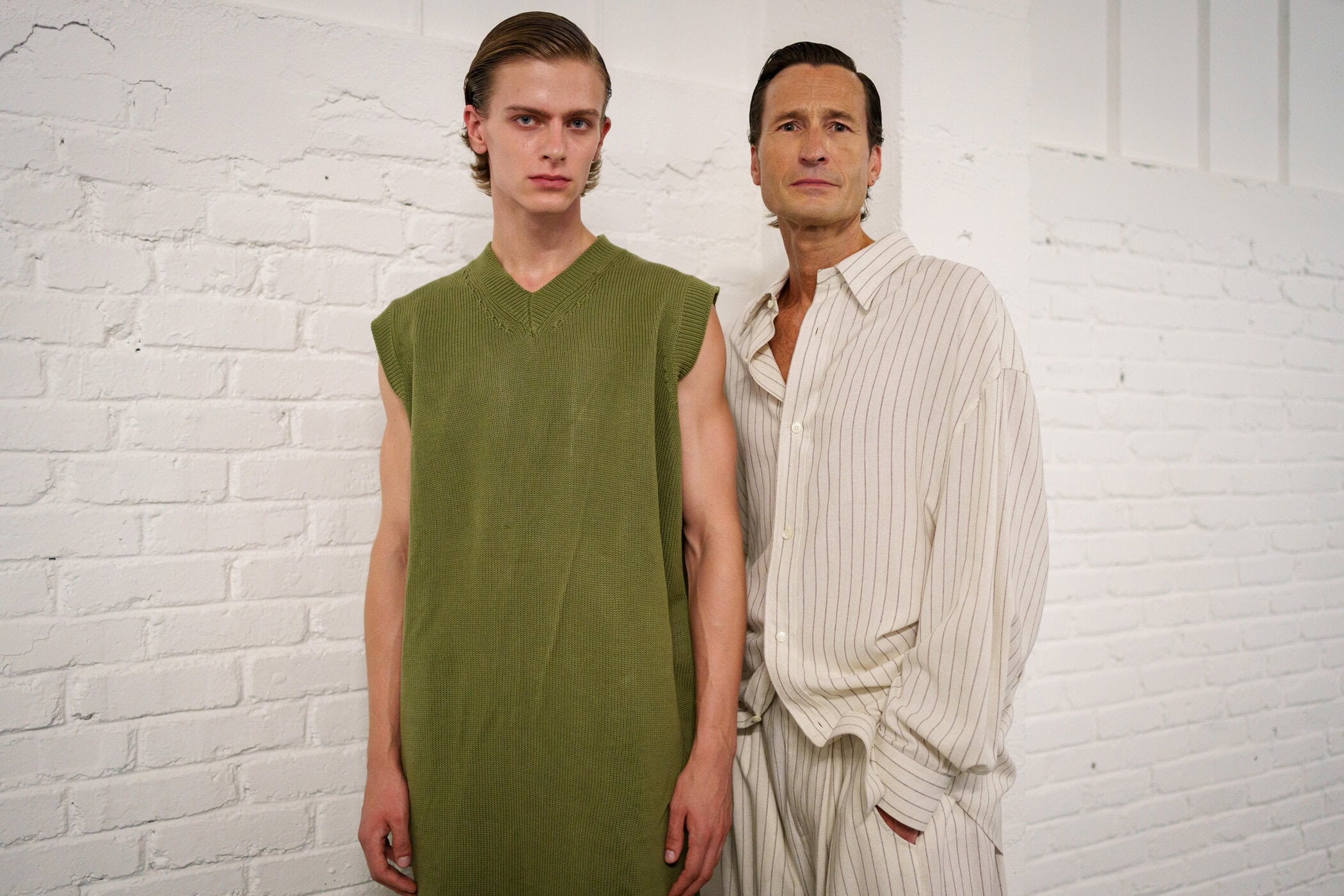 Hed Mayner Spring 2026 Men's Fashion Show Backstage