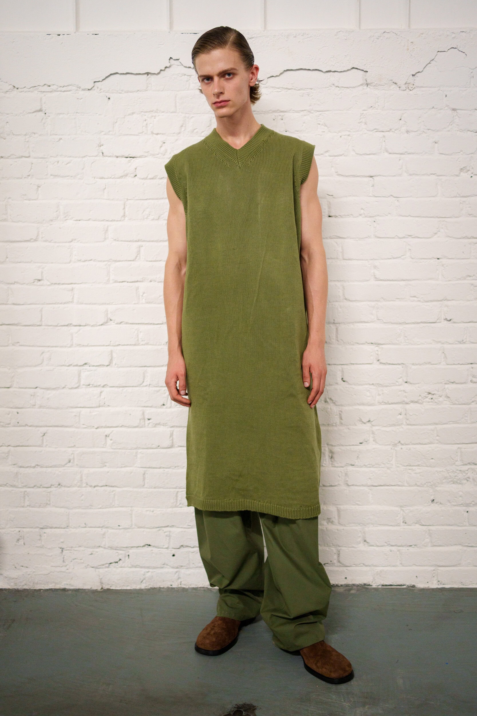 Hed Mayner Spring 2026 Men's Fashion Show Backstage