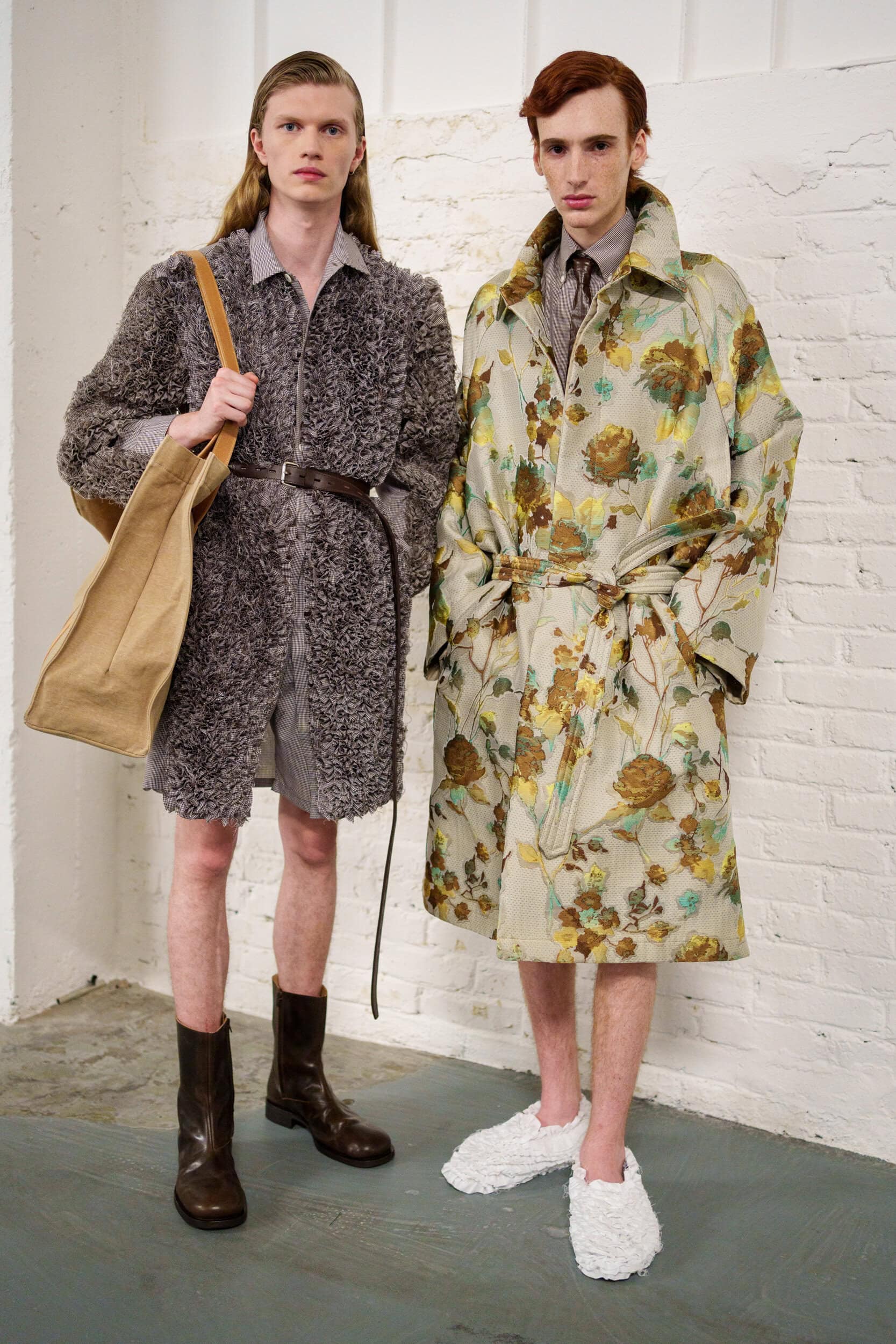Hed Mayner Spring 2026 Men's Fashion Show Backstage