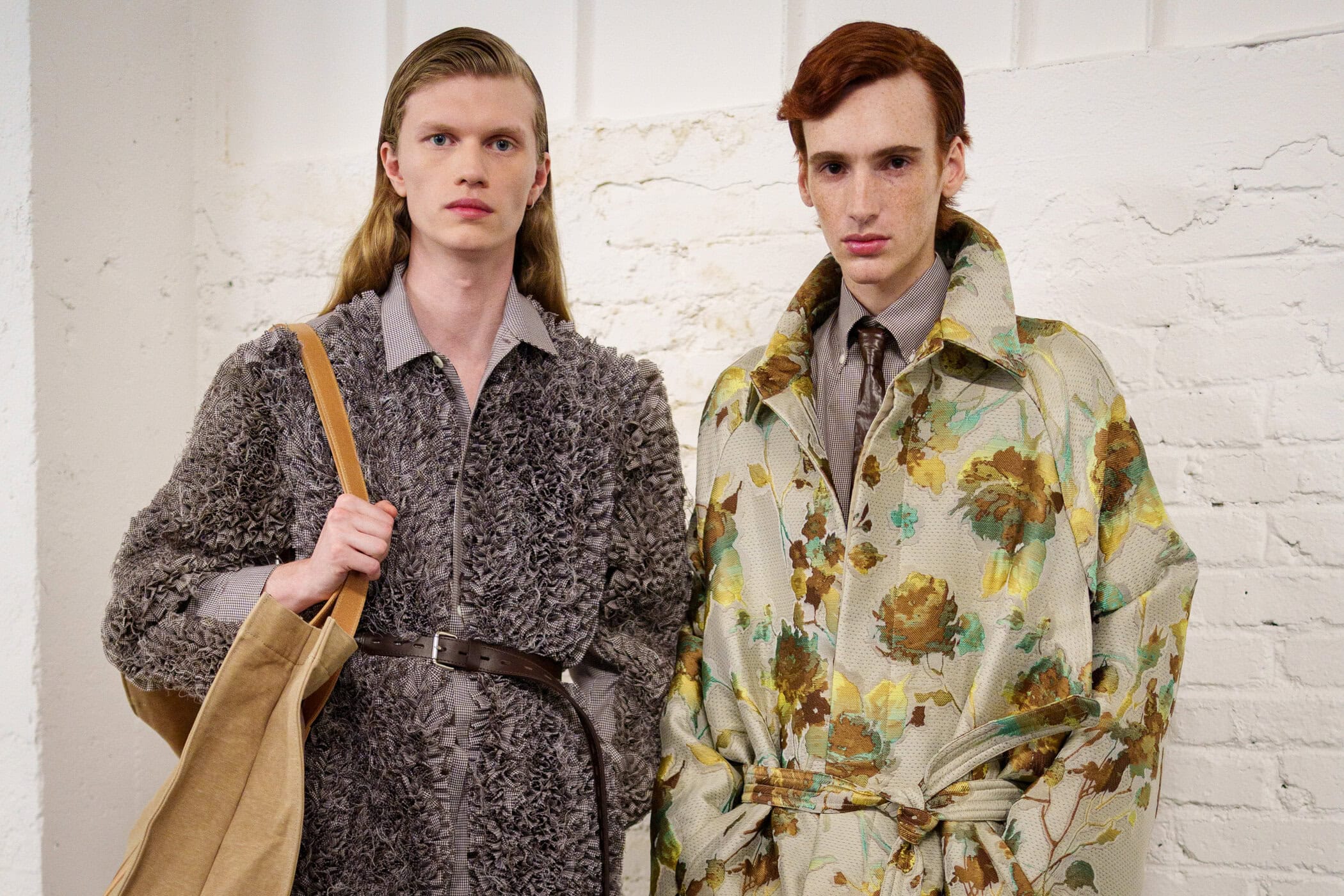 Hed Mayner Spring 2026 Men's Fashion Show Backstage