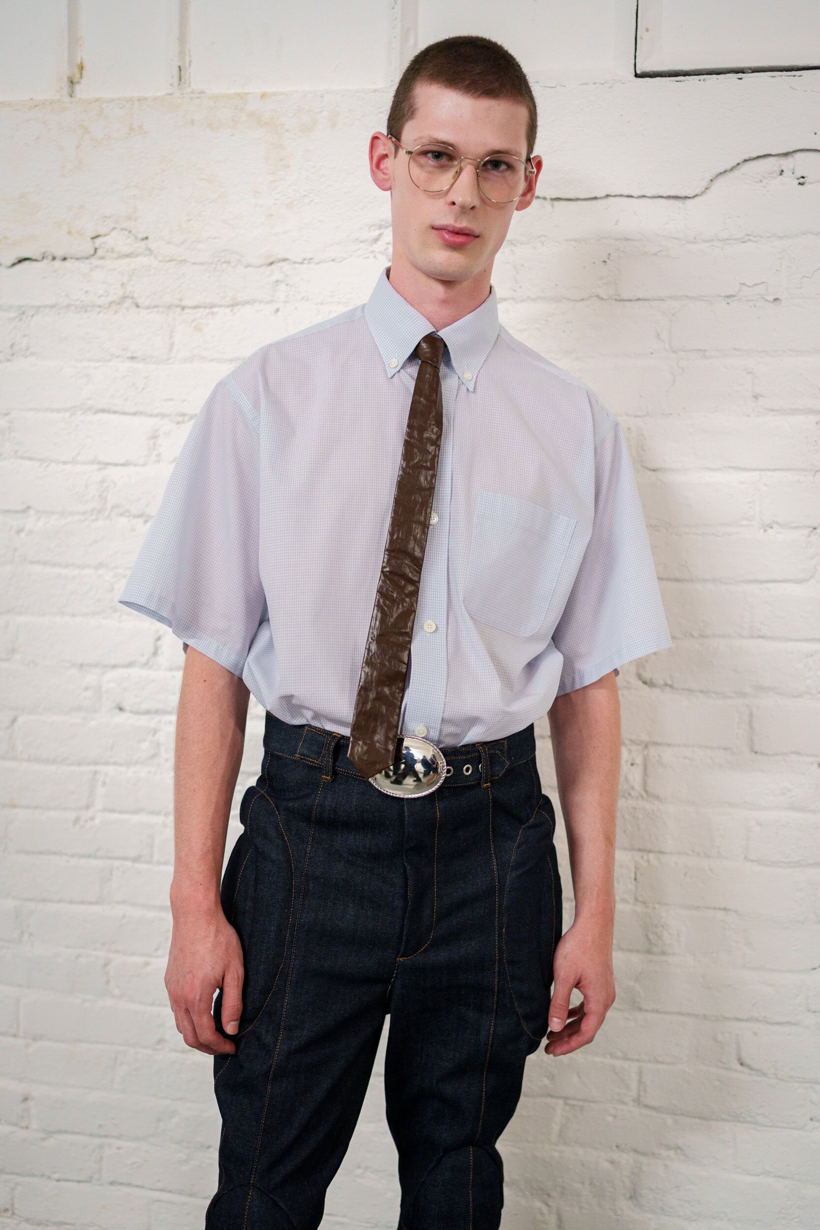 Hed Mayner Spring 2026 Men's Fashion Show Backstage