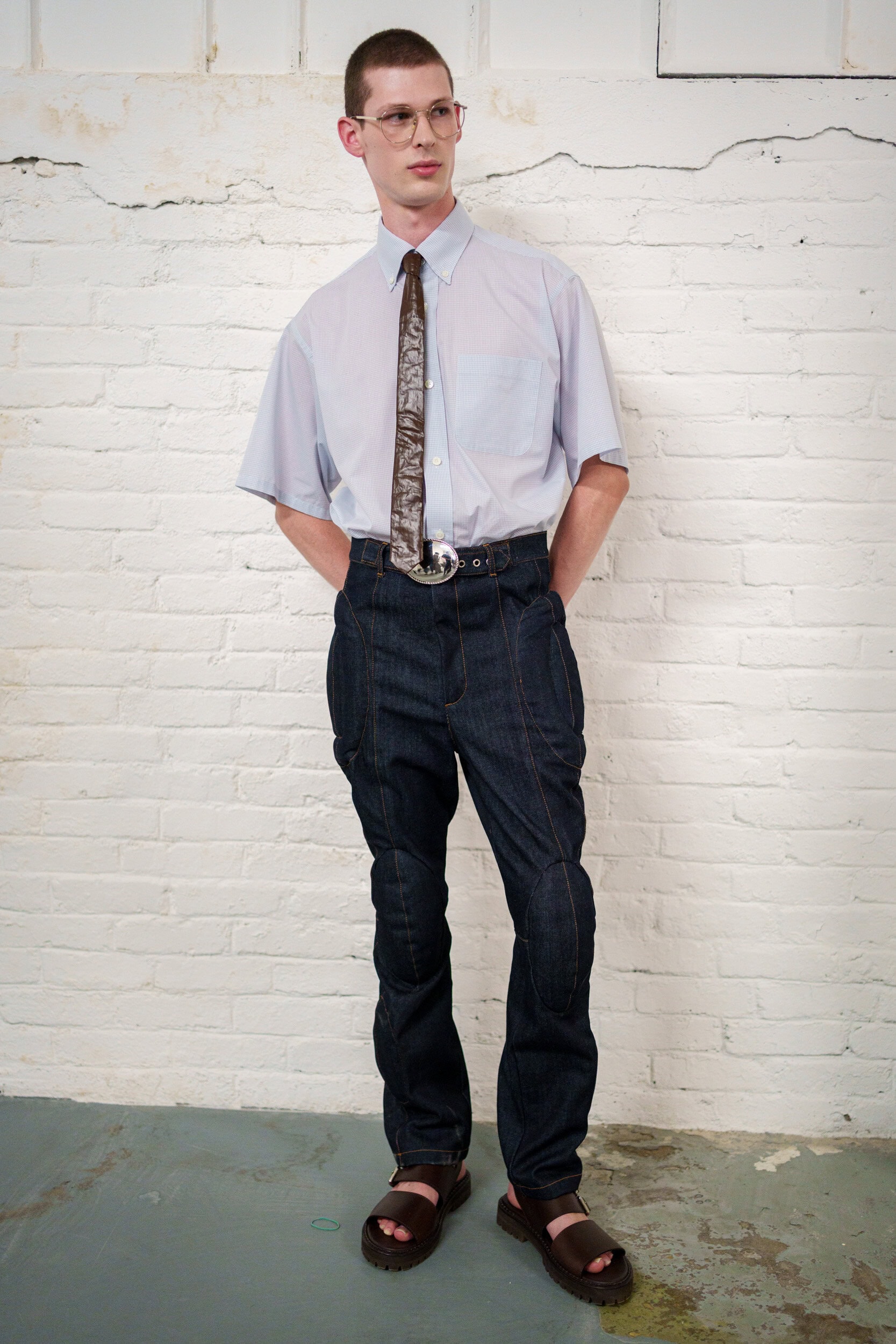 Hed Mayner Spring 2026 Men's Fashion Show Backstage