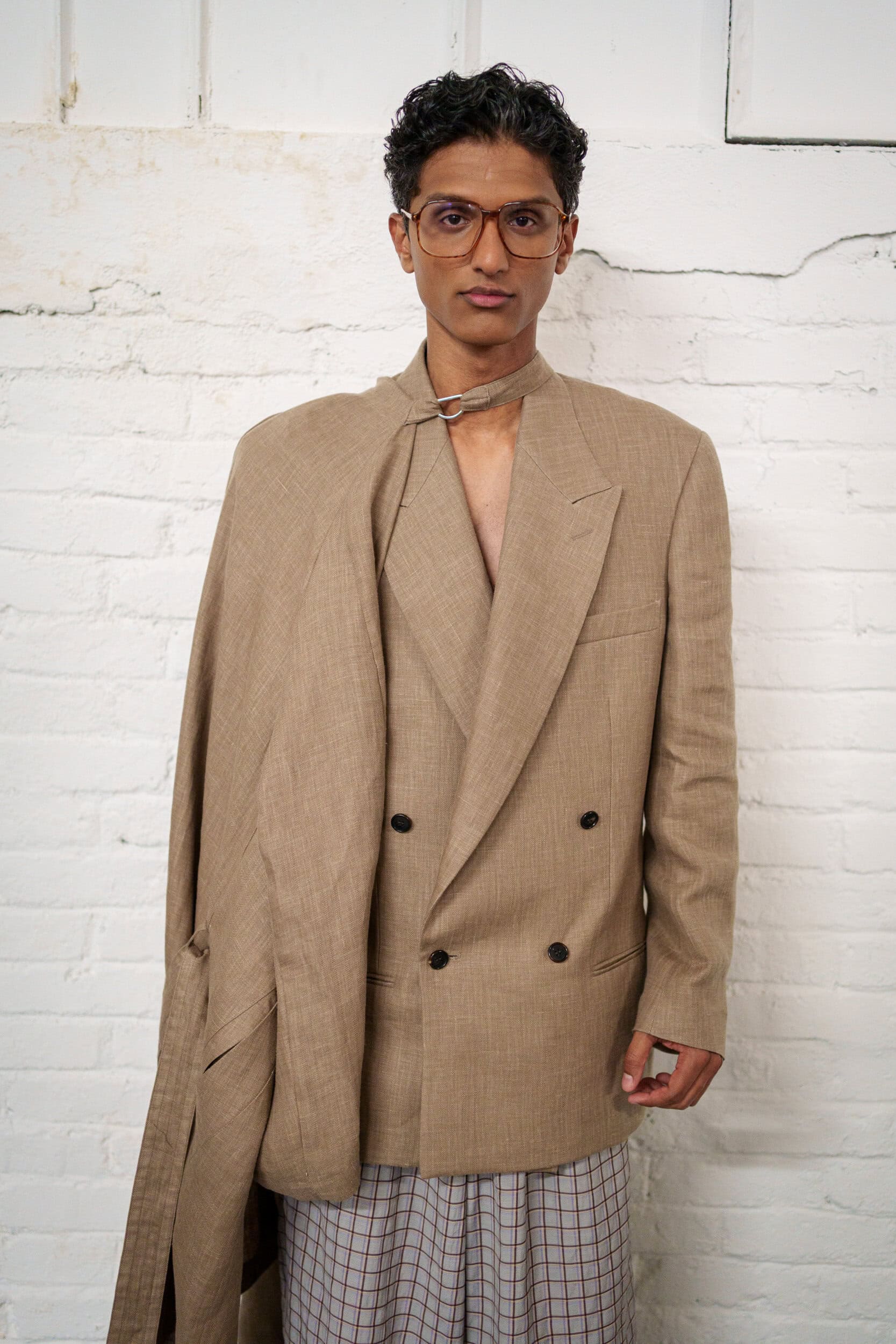 Hed Mayner Spring 2026 Men's Fashion Show Backstage