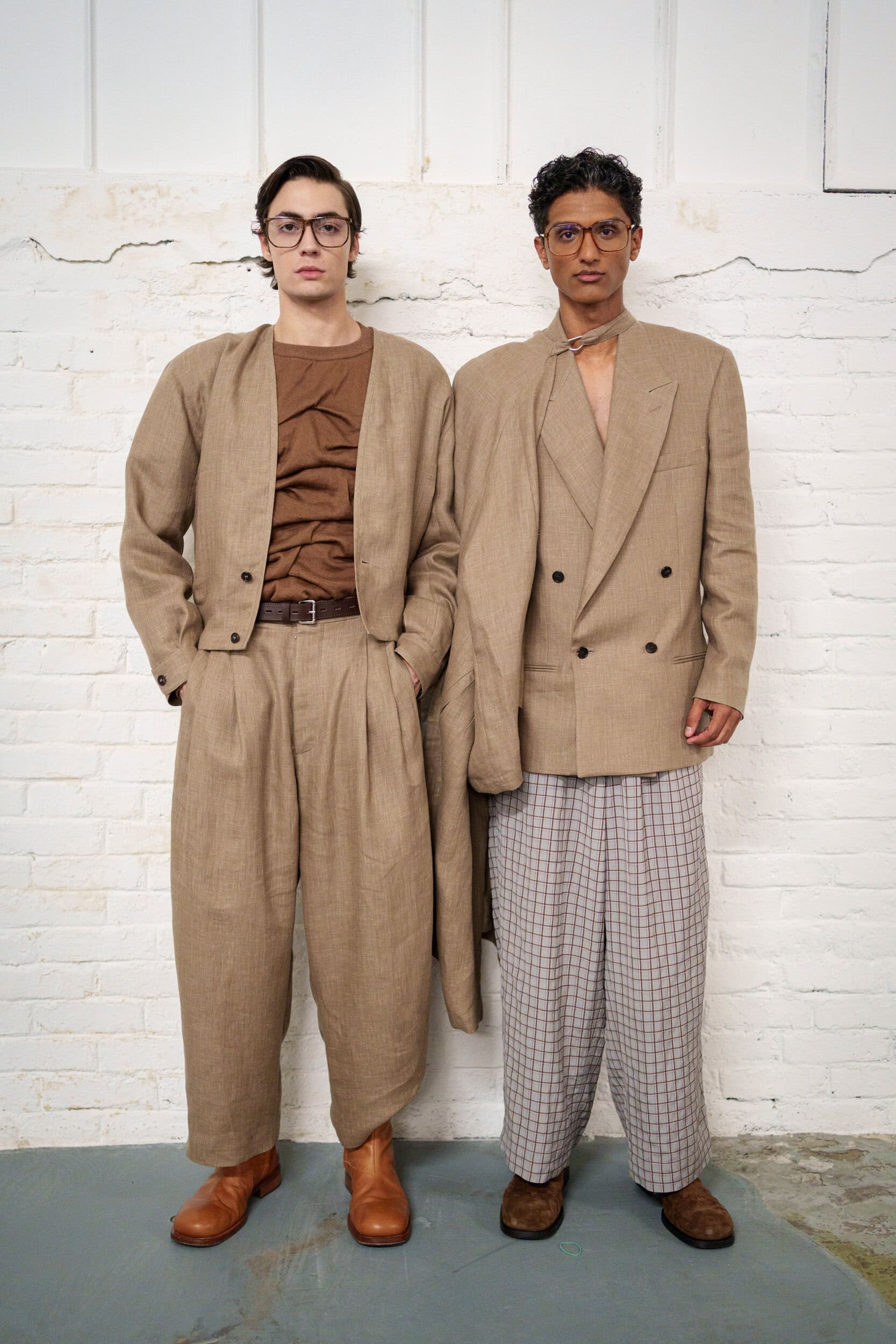 Hed Mayner Spring 2026 Men's Fashion Show Backstage