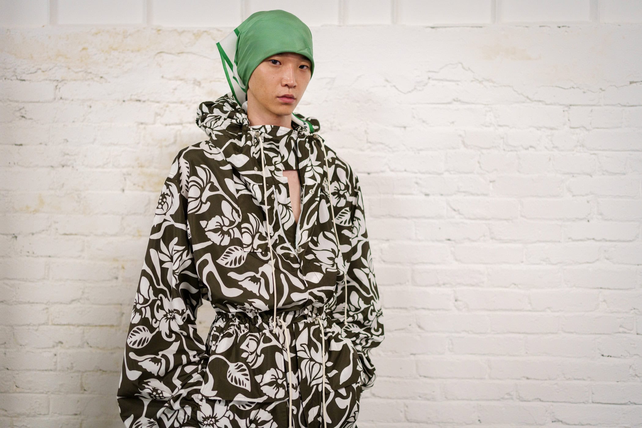 Hed Mayner Spring 2026 Men's Fashion Show Backstage