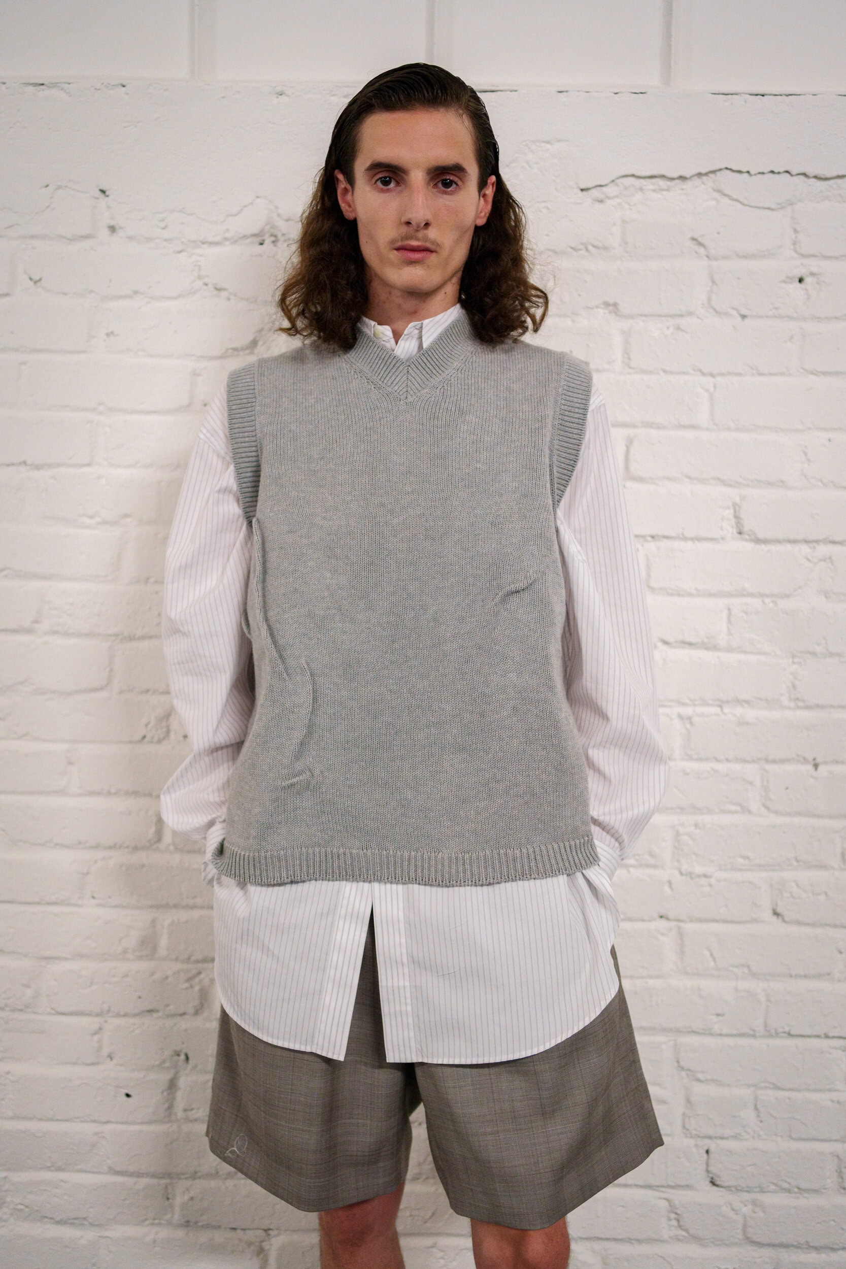 Hed Mayner Spring 2026 Men's Fashion Show Backstage