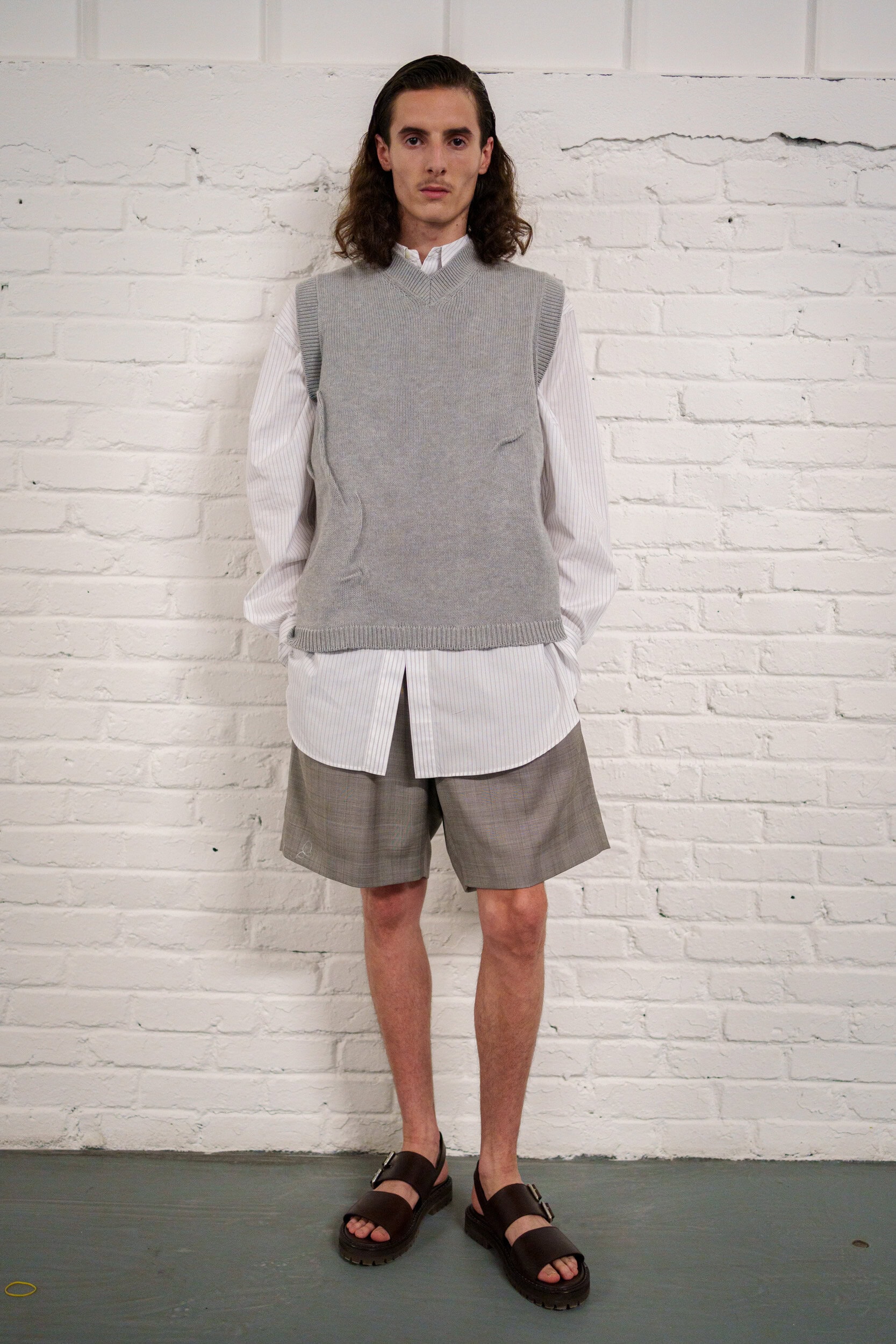 Hed Mayner Spring 2026 Men's Fashion Show Backstage