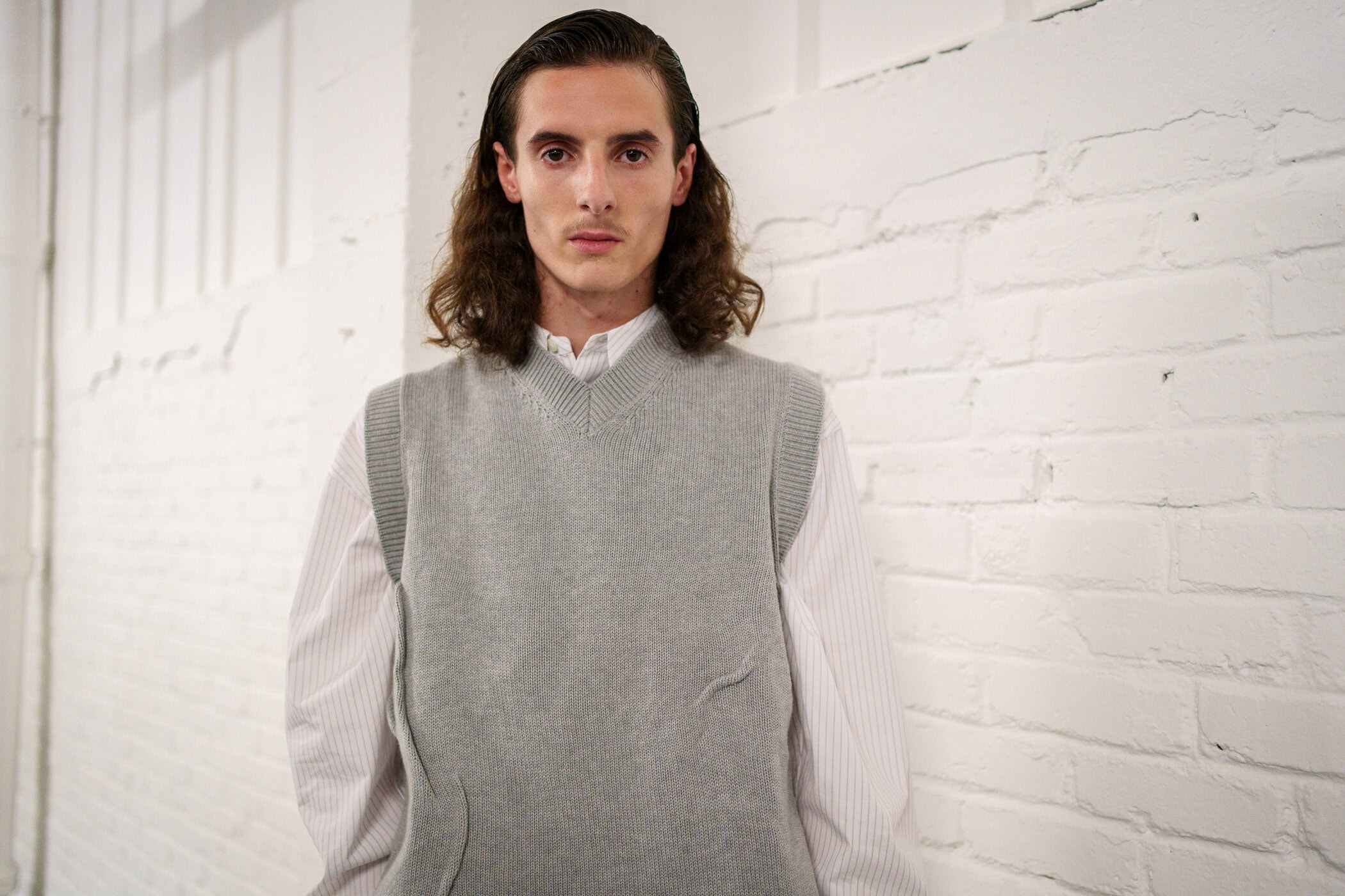 Hed Mayner Spring 2026 Men's Fashion Show Backstage