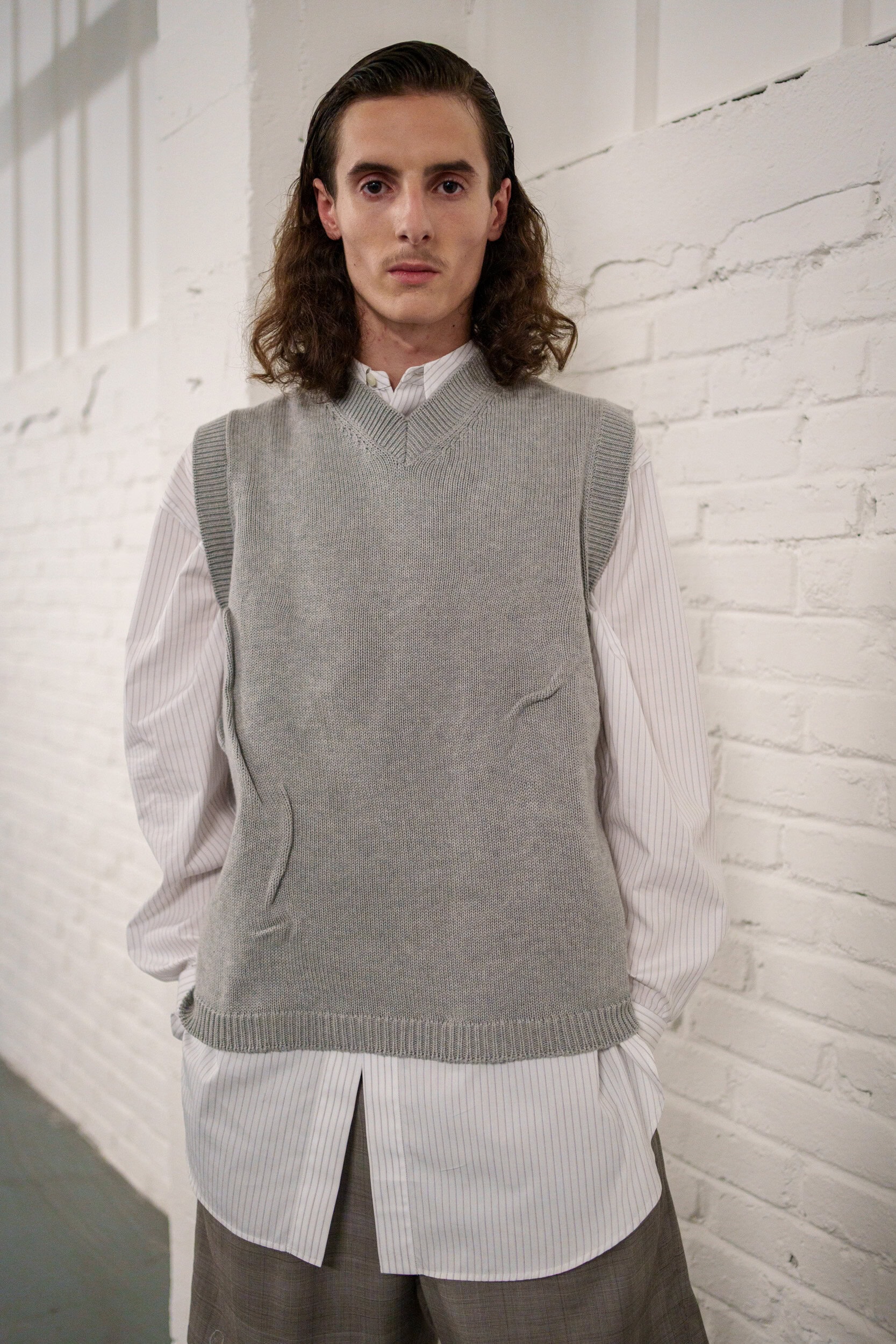 Hed Mayner Spring 2026 Men's Fashion Show Backstage