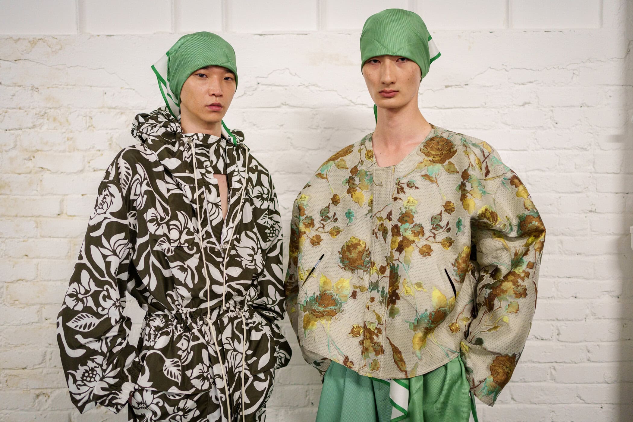 Hed Mayner Spring 2026 Men's Fashion Show Backstage