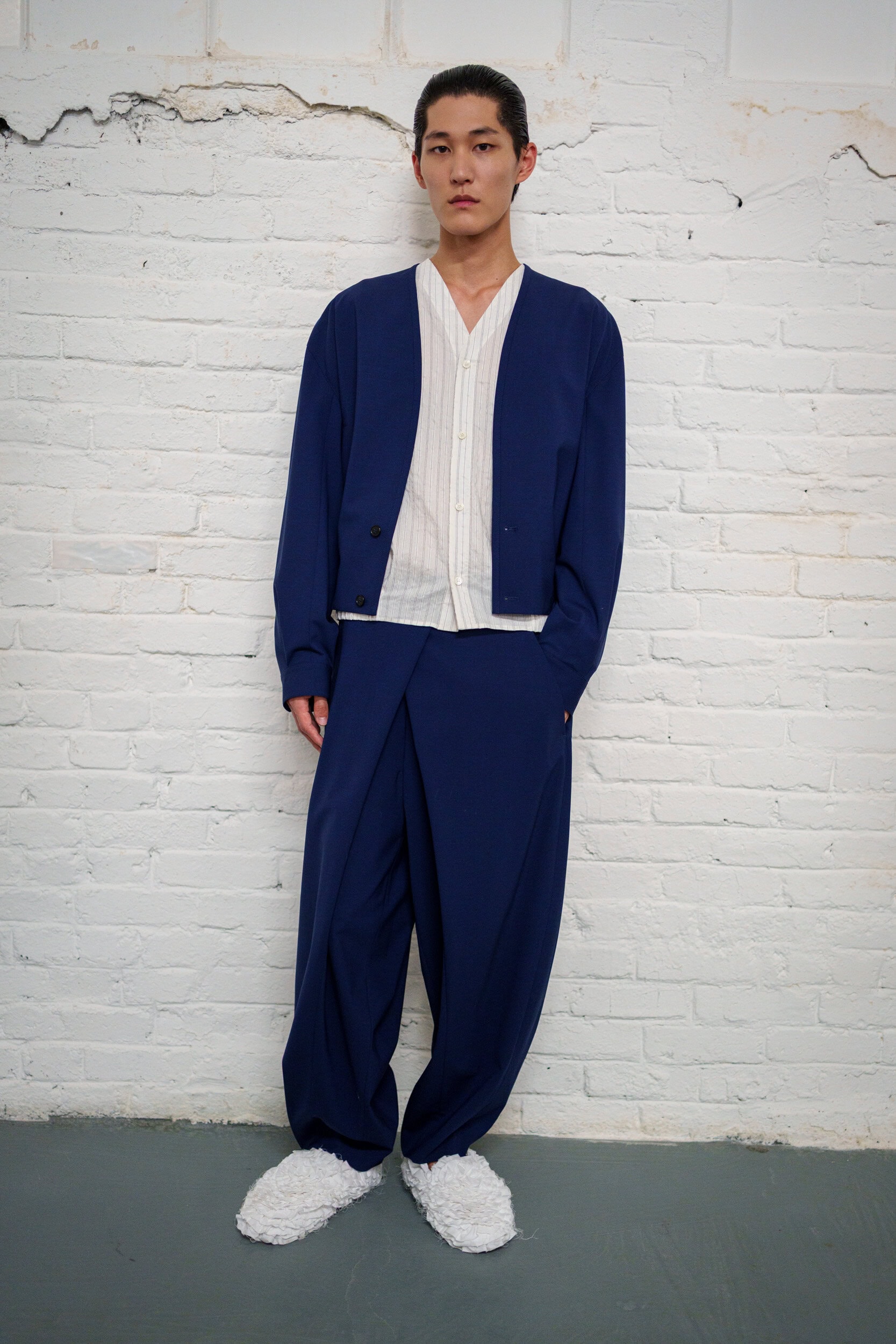 Hed Mayner Spring 2026 Men's Fashion Show Backstage