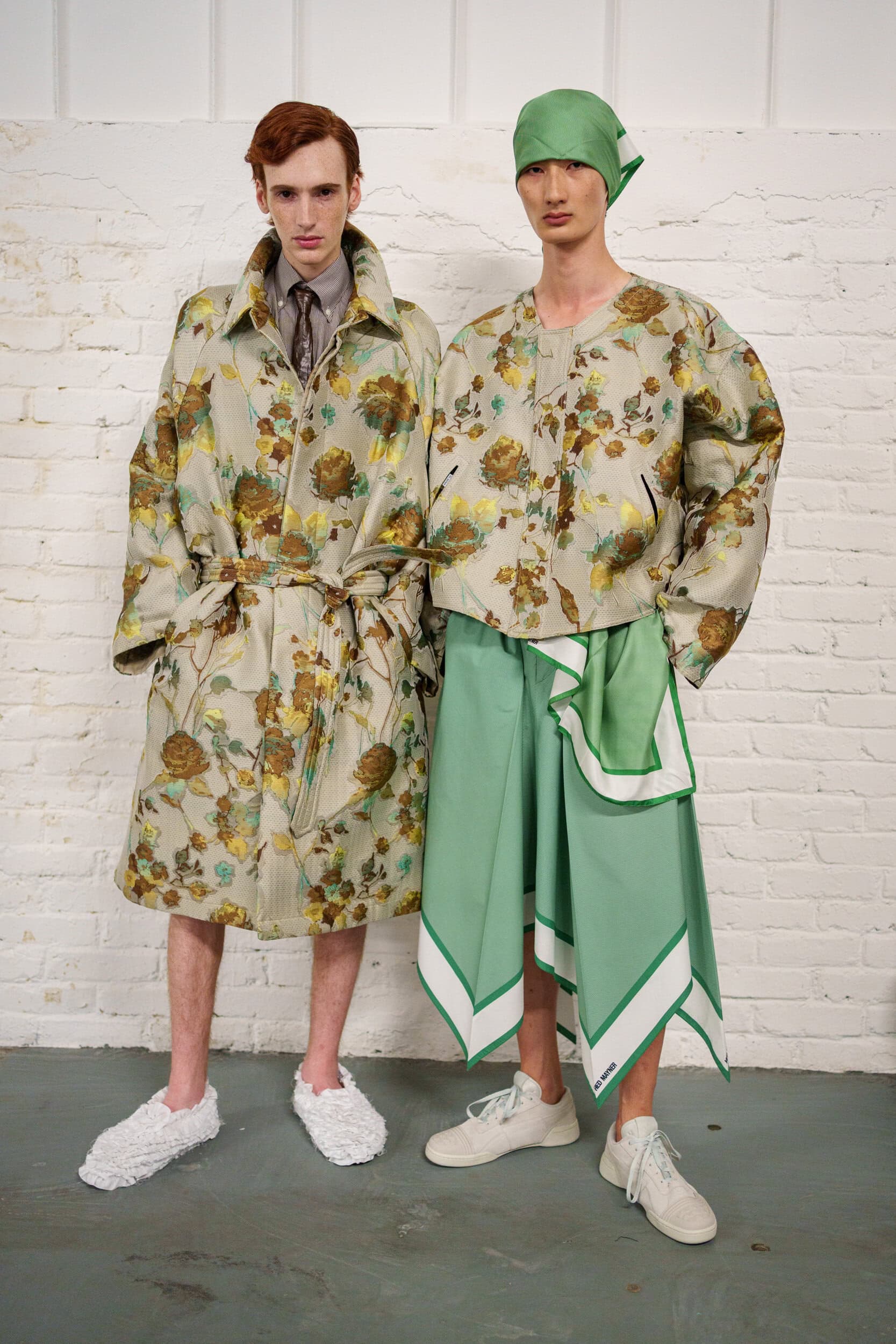 Hed Mayner Spring 2026 Men's Fashion Show Backstage