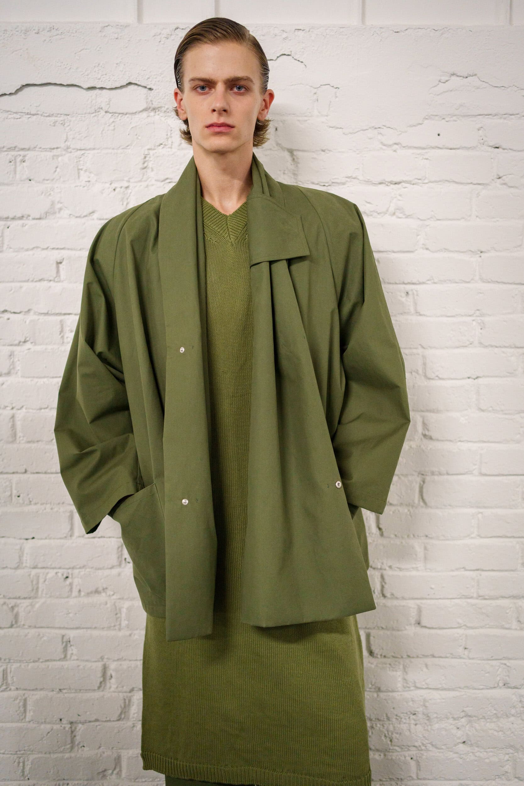 Hed Mayner Spring 2026 Men's Fashion Show Backstage
