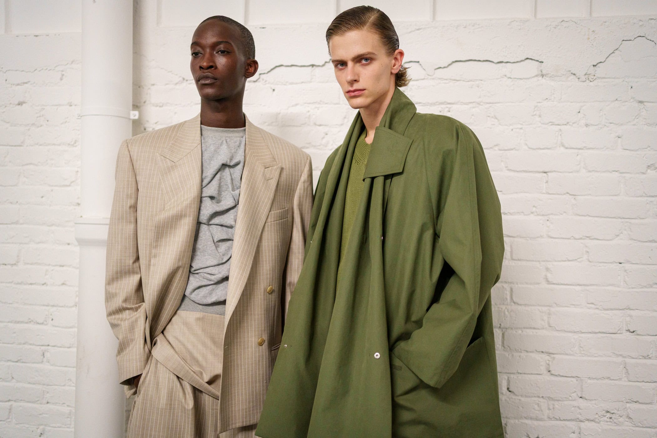 Hed Mayner Spring 2026 Men's Fashion Show Backstage