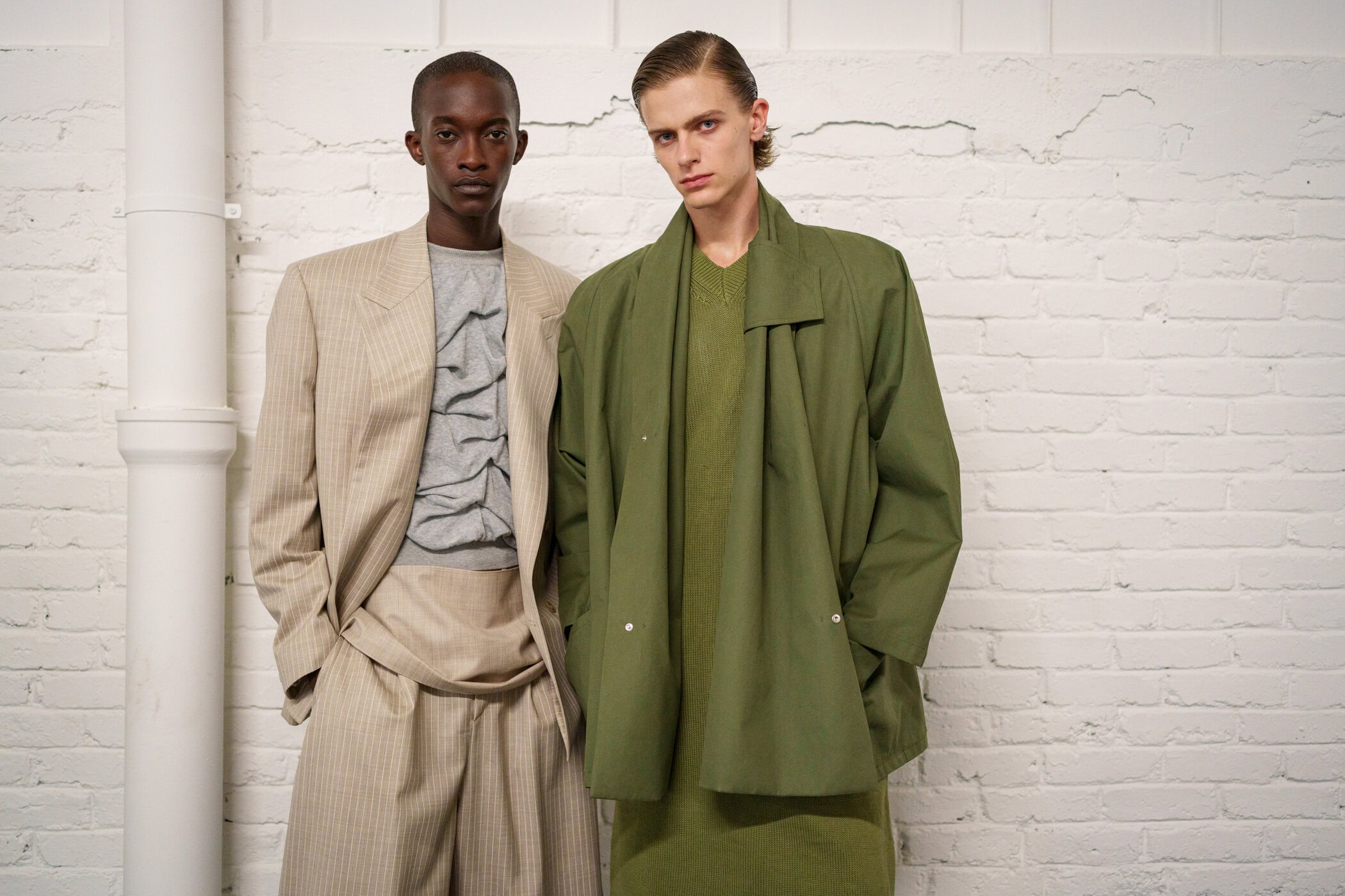 Hed Mayner Spring 2026 Men's Fashion Show Backstage