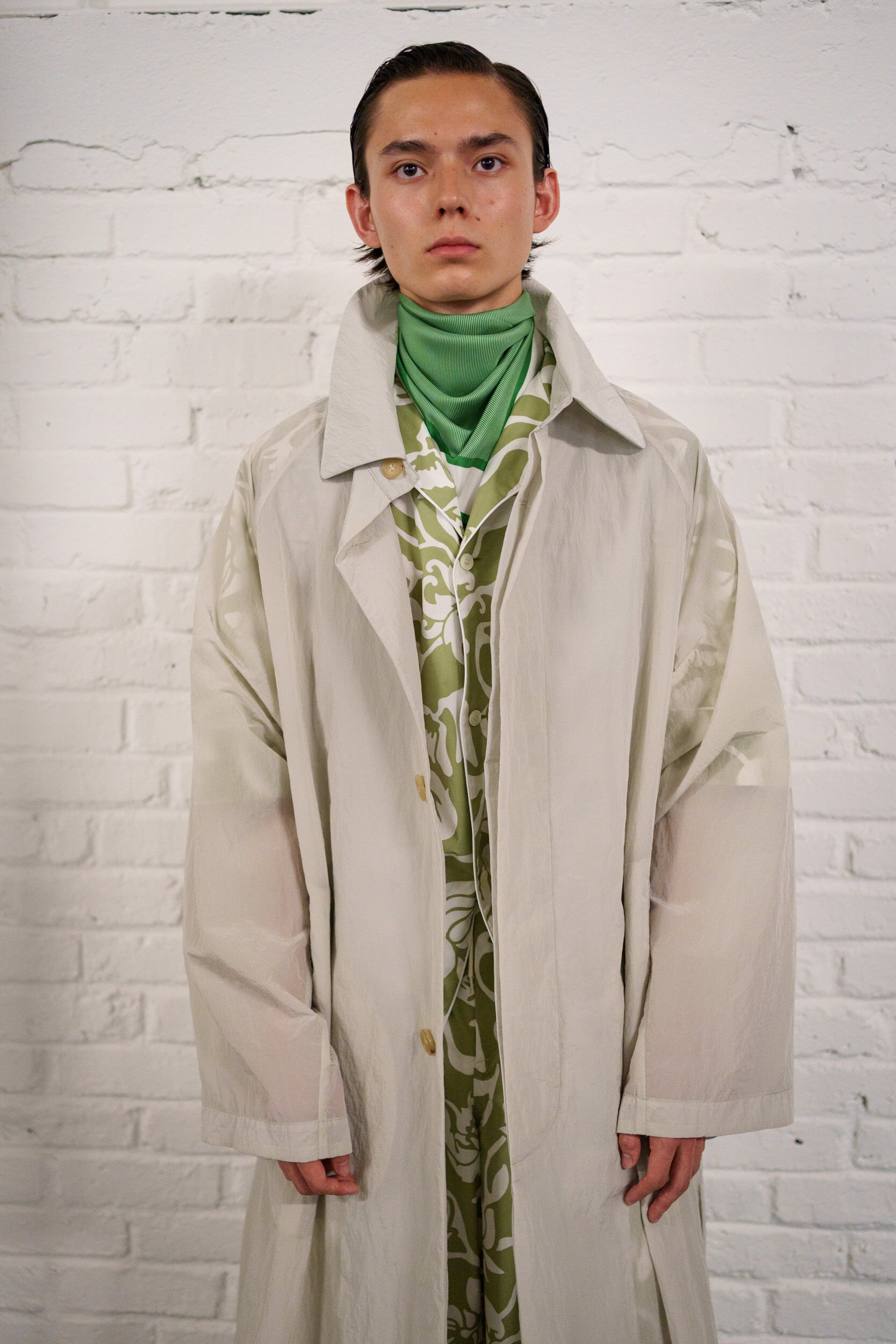 Hed Mayner Spring 2026 Men's Fashion Show Backstage