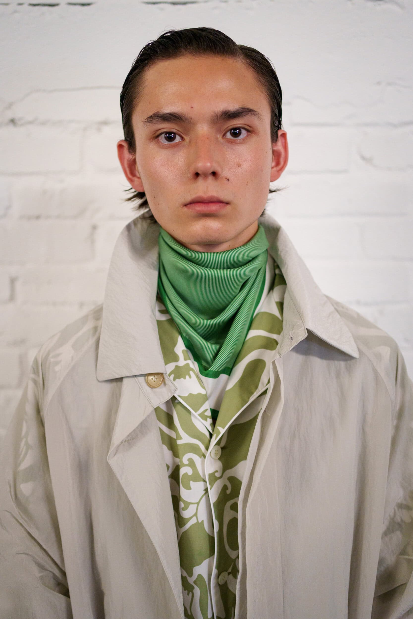 Hed Mayner Spring 2026 Men's Fashion Show Backstage