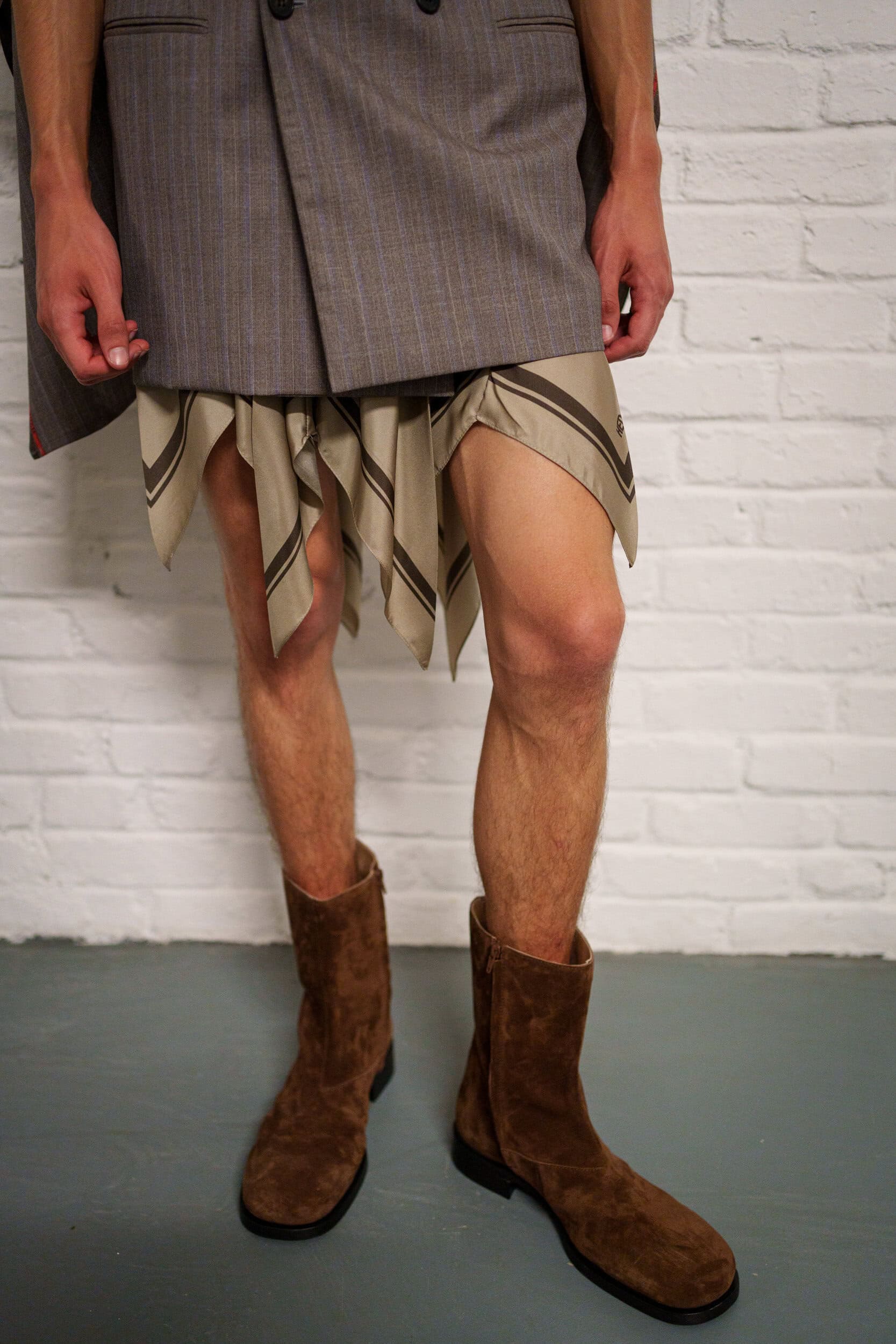 Hed Mayner Spring 2026 Men's Fashion Show Backstage