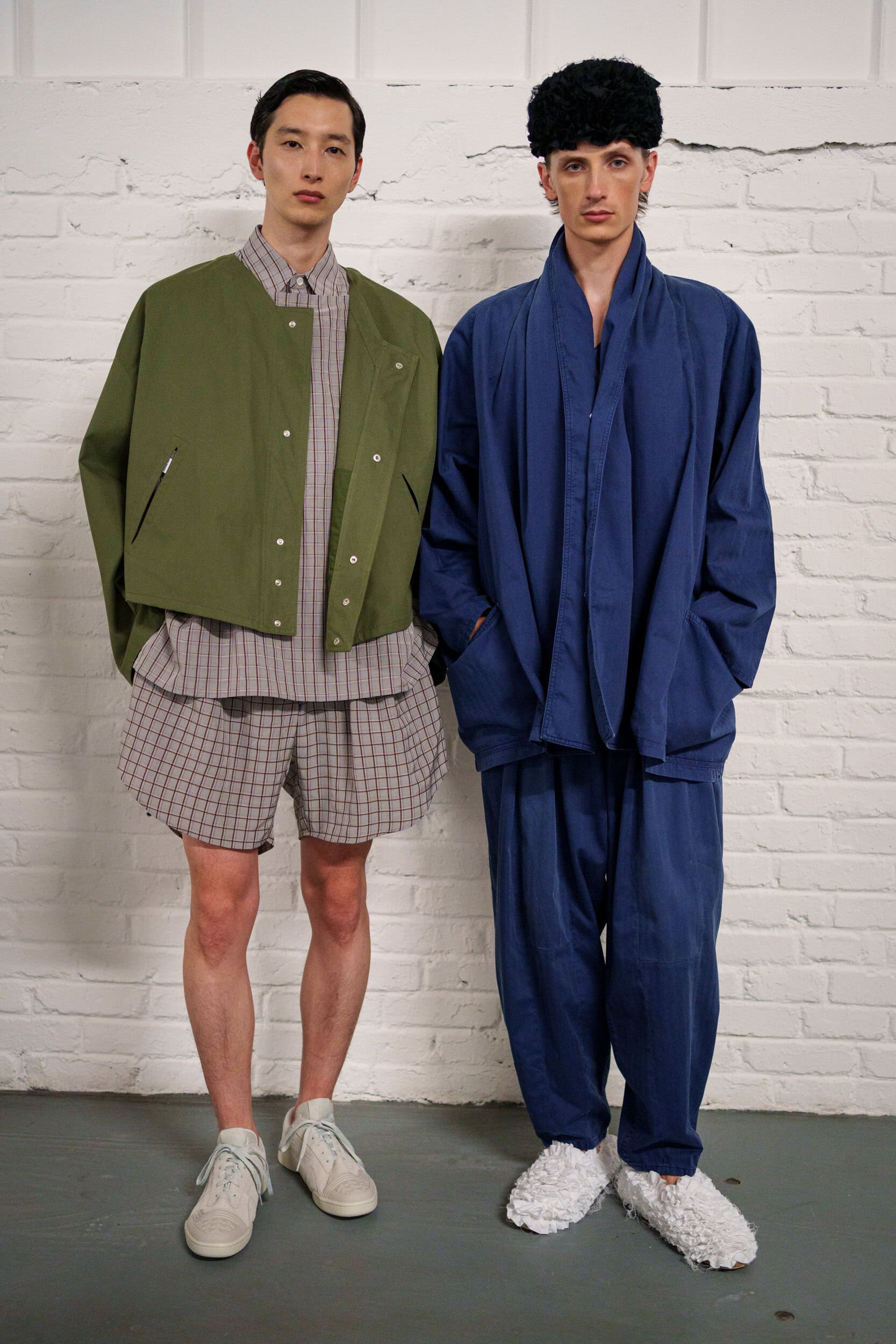 Hed Mayner Spring 2026 Men's Fashion Show Backstage