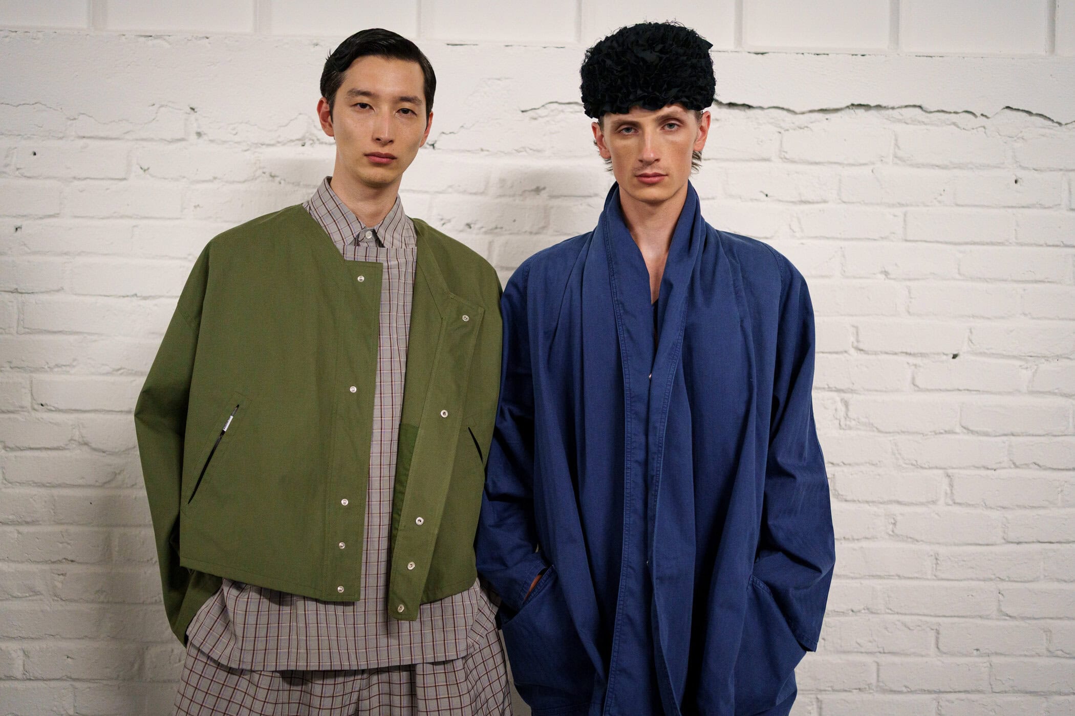 Hed Mayner Spring 2026 Men's Fashion Show Backstage