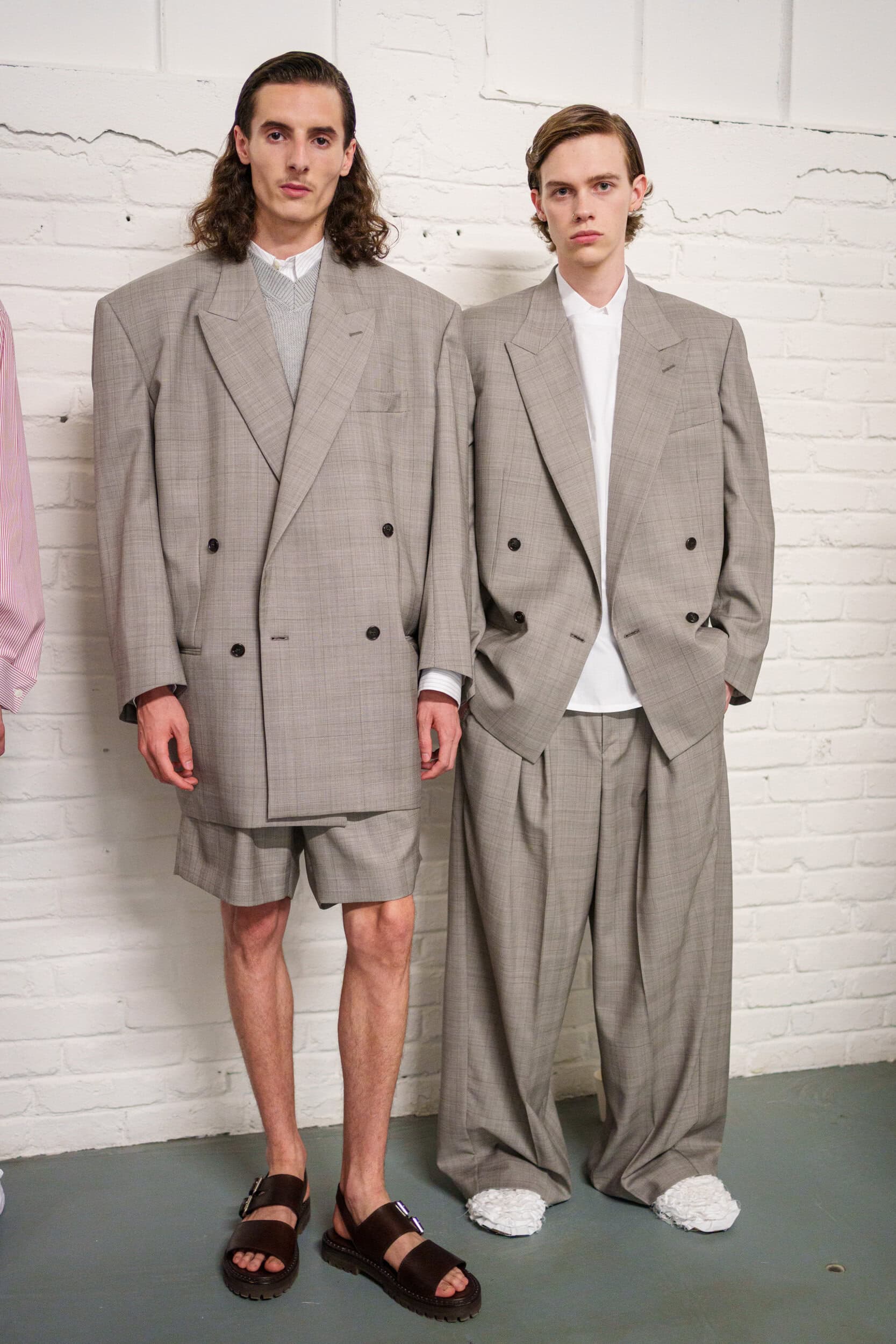 Hed Mayner Spring 2026 Men's Fashion Show Backstage