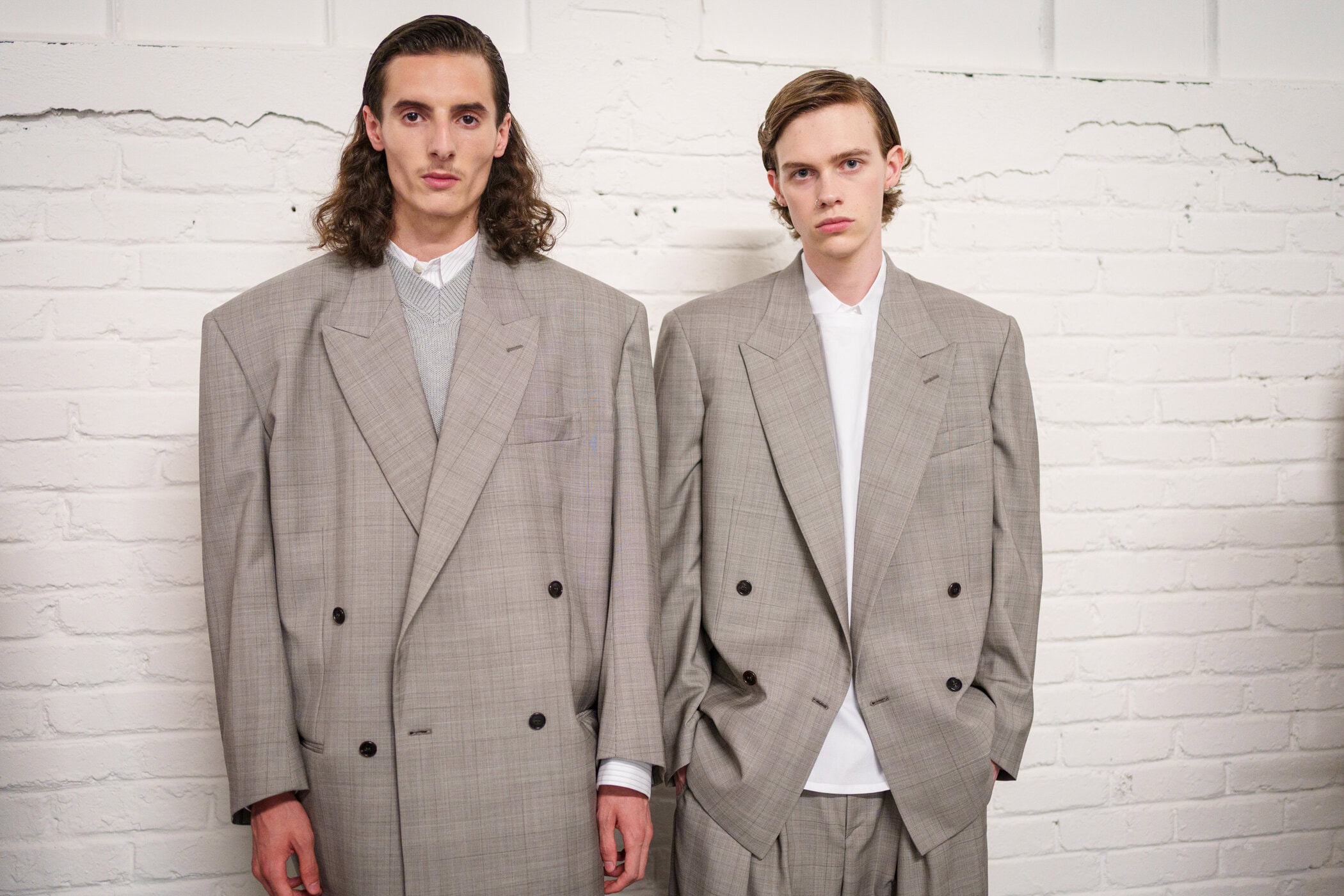 Hed Mayner Spring 2026 Men's Fashion Show Backstage