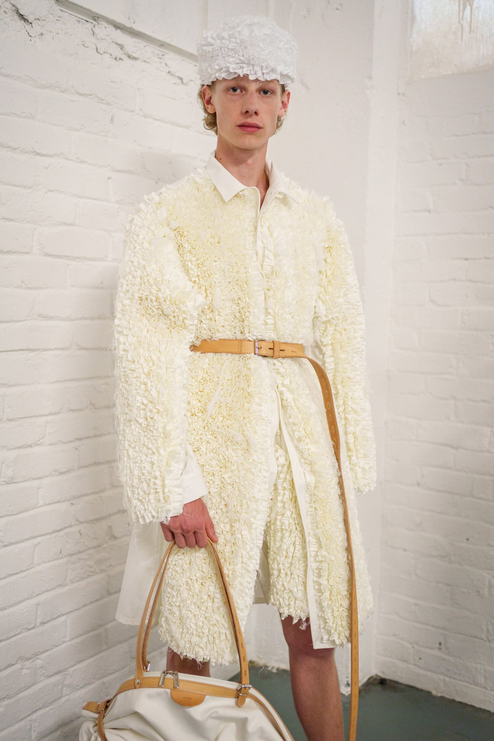 Hed Mayner Spring 2026 Men's Fashion Show Backstage