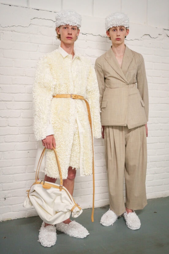 Hed Mayner Spring 2026 Men's Fashion Show Backstage