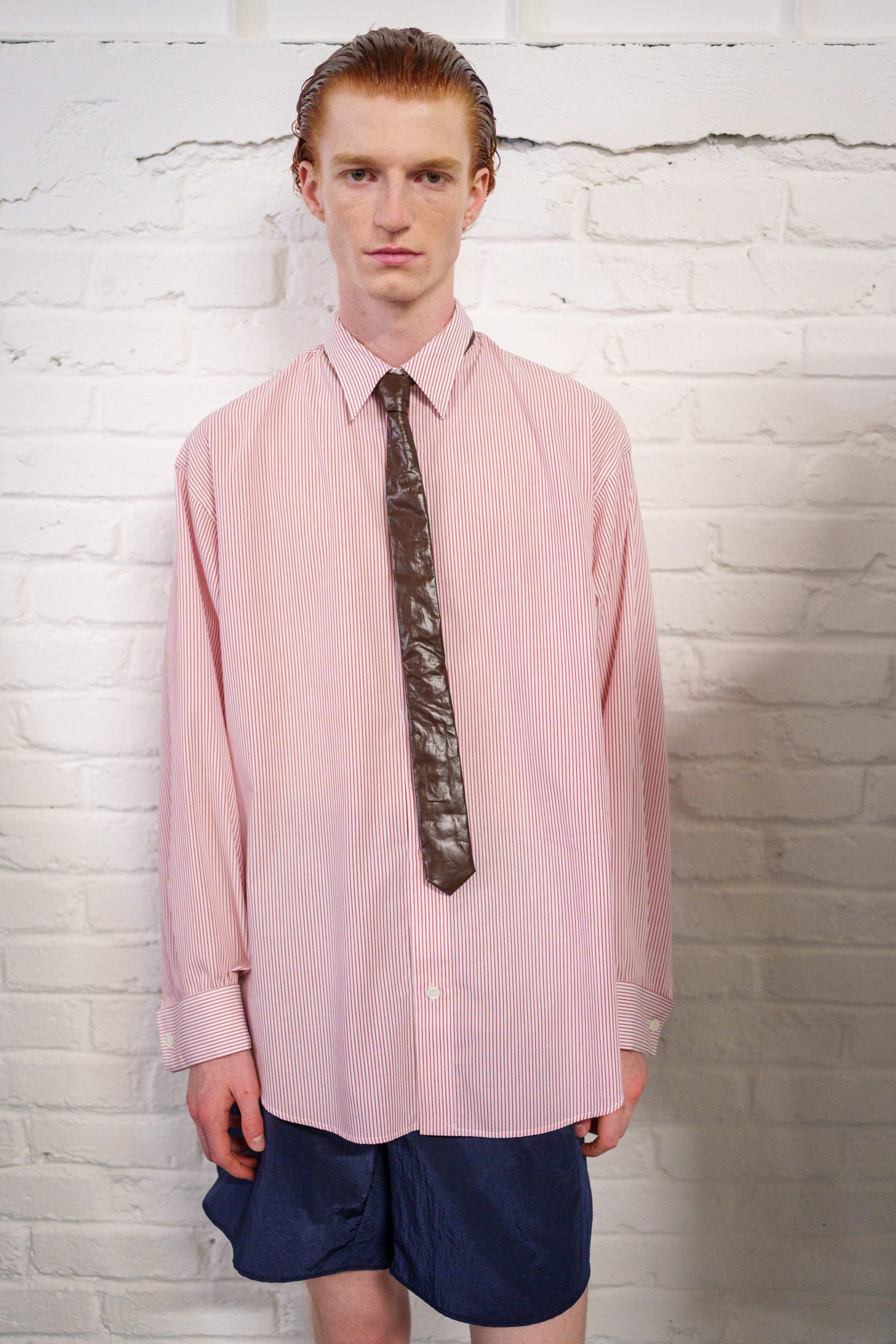 Hed Mayner Spring 2026 Men's Fashion Show Backstage