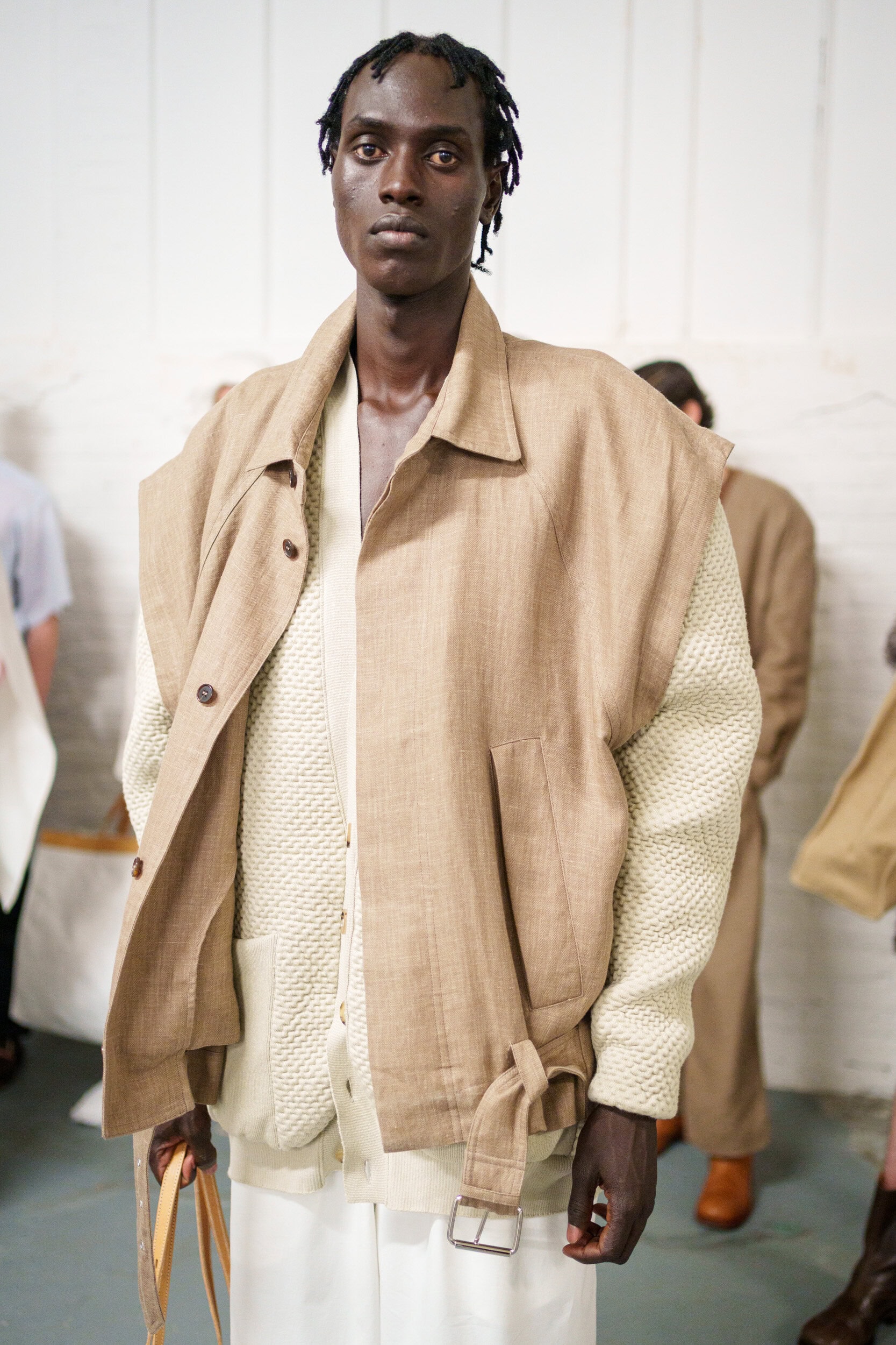 Hed Mayner Spring 2026 Men's Fashion Show Backstage