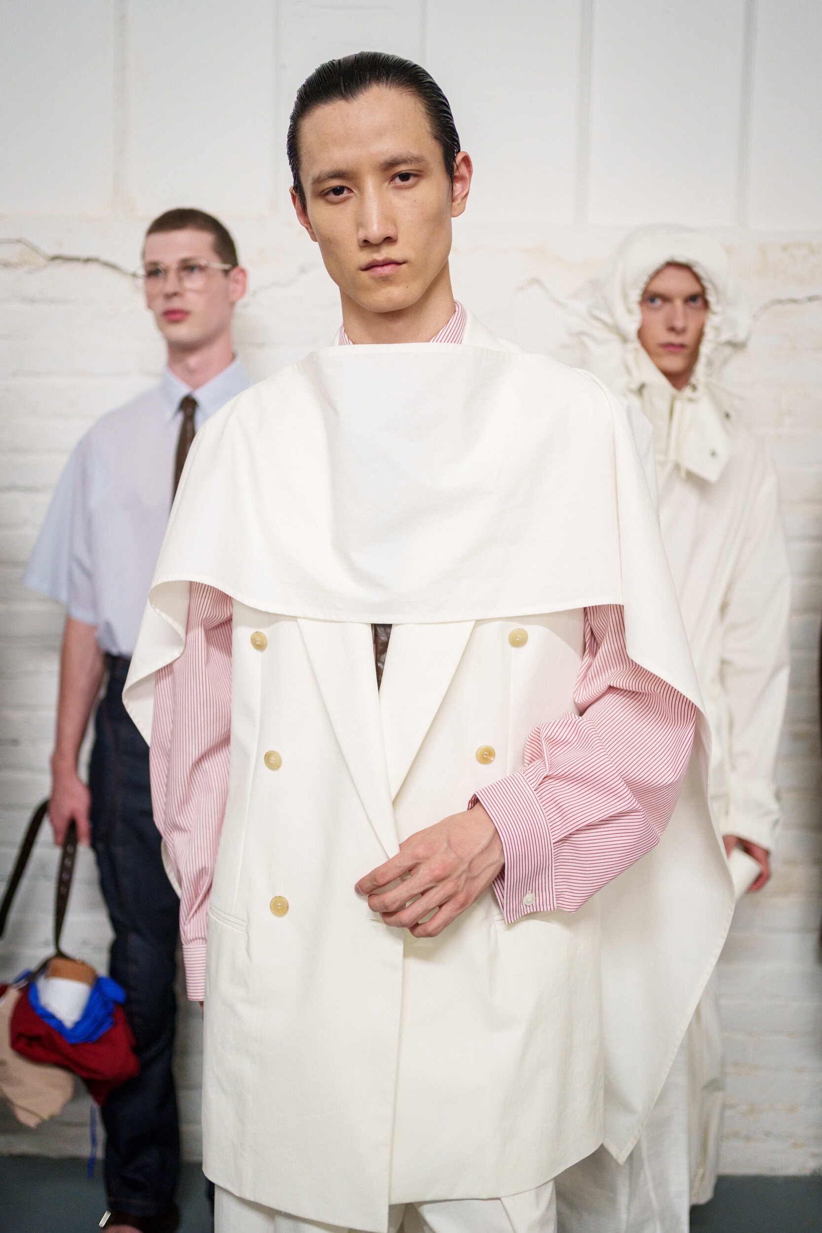 Hed Mayner Spring 2026 Men's Fashion Show Backstage