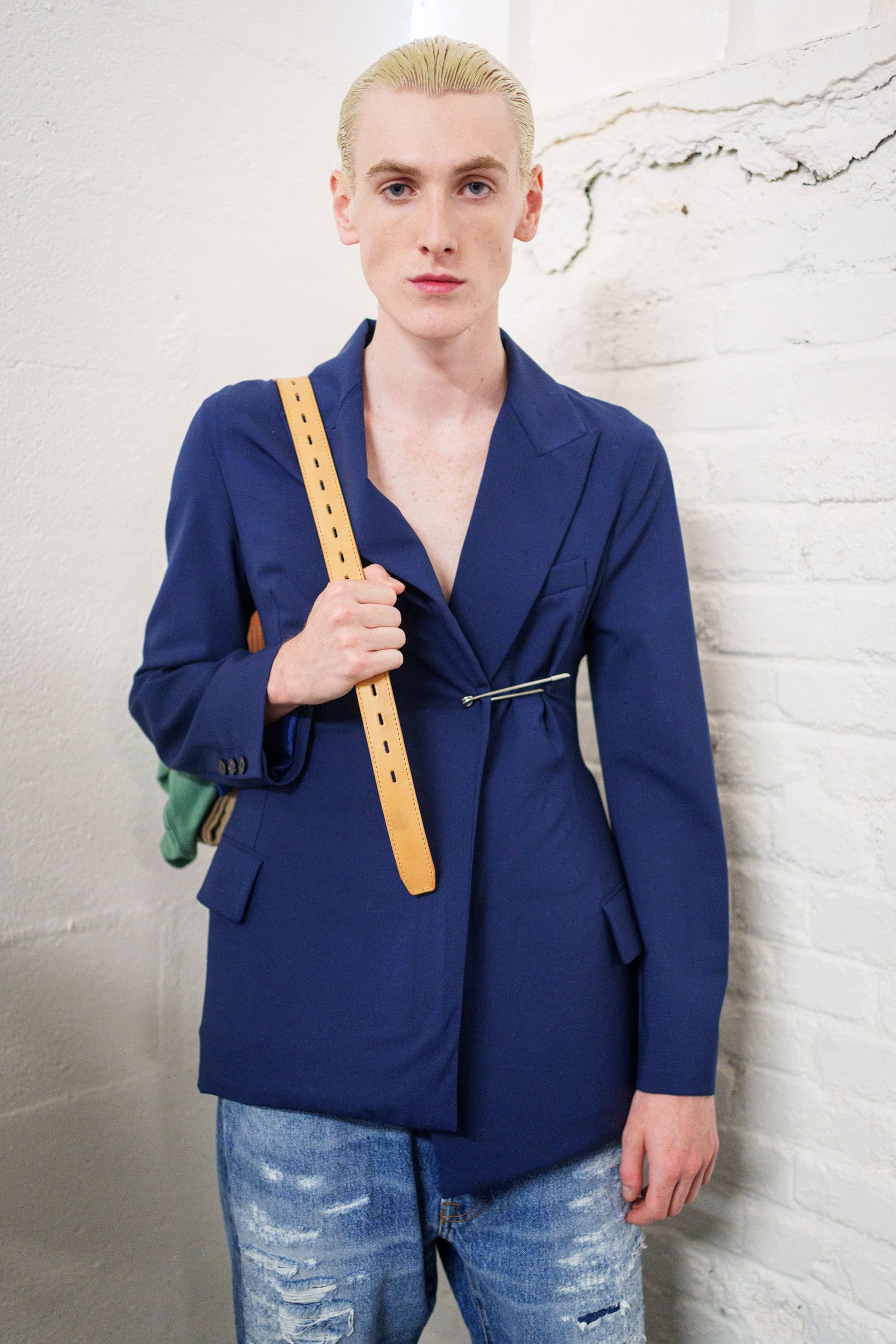Hed Mayner Spring 2026 Men's Fashion Show Backstage