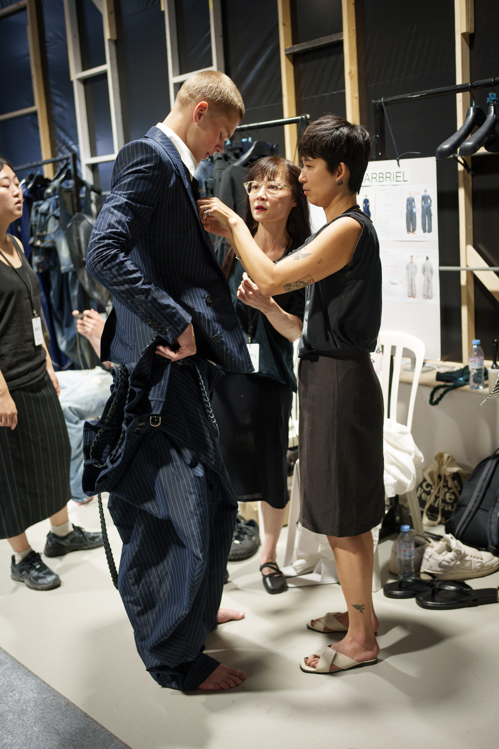 Juun.j Spring 2026 Men's Fashion Show Backstage