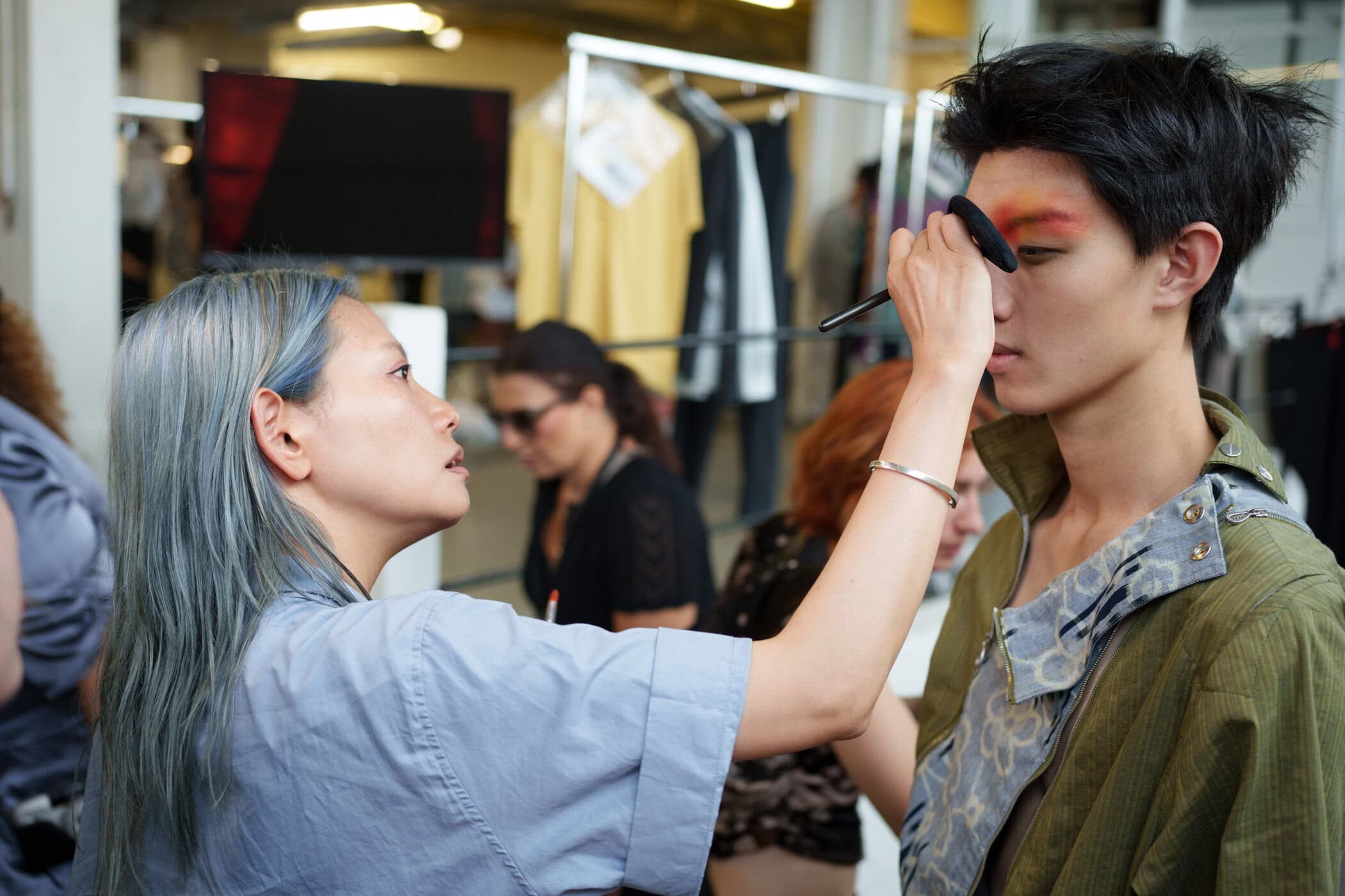 Kiko Kostadinov Spring 2026 Men's Fashion Show Backstage
