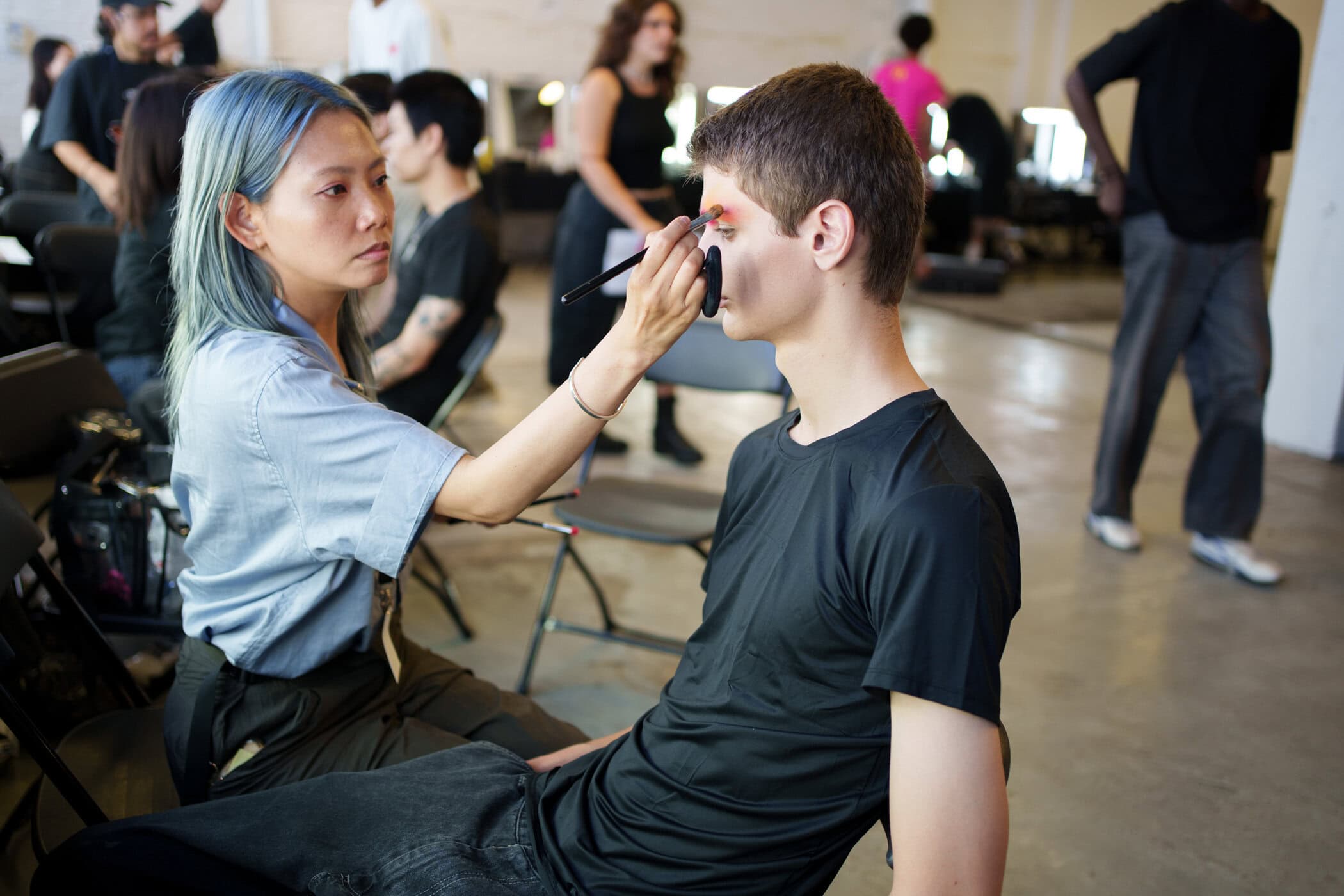Kiko Kostadinov Spring 2026 Men's Fashion Show Backstage
