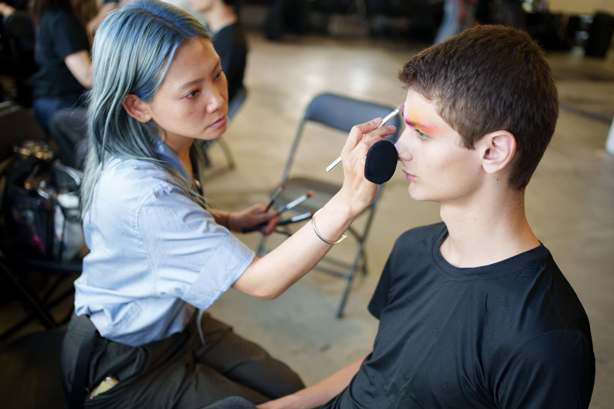 Kiko Kostadinov Spring 2026 Men's Fashion Show Backstage