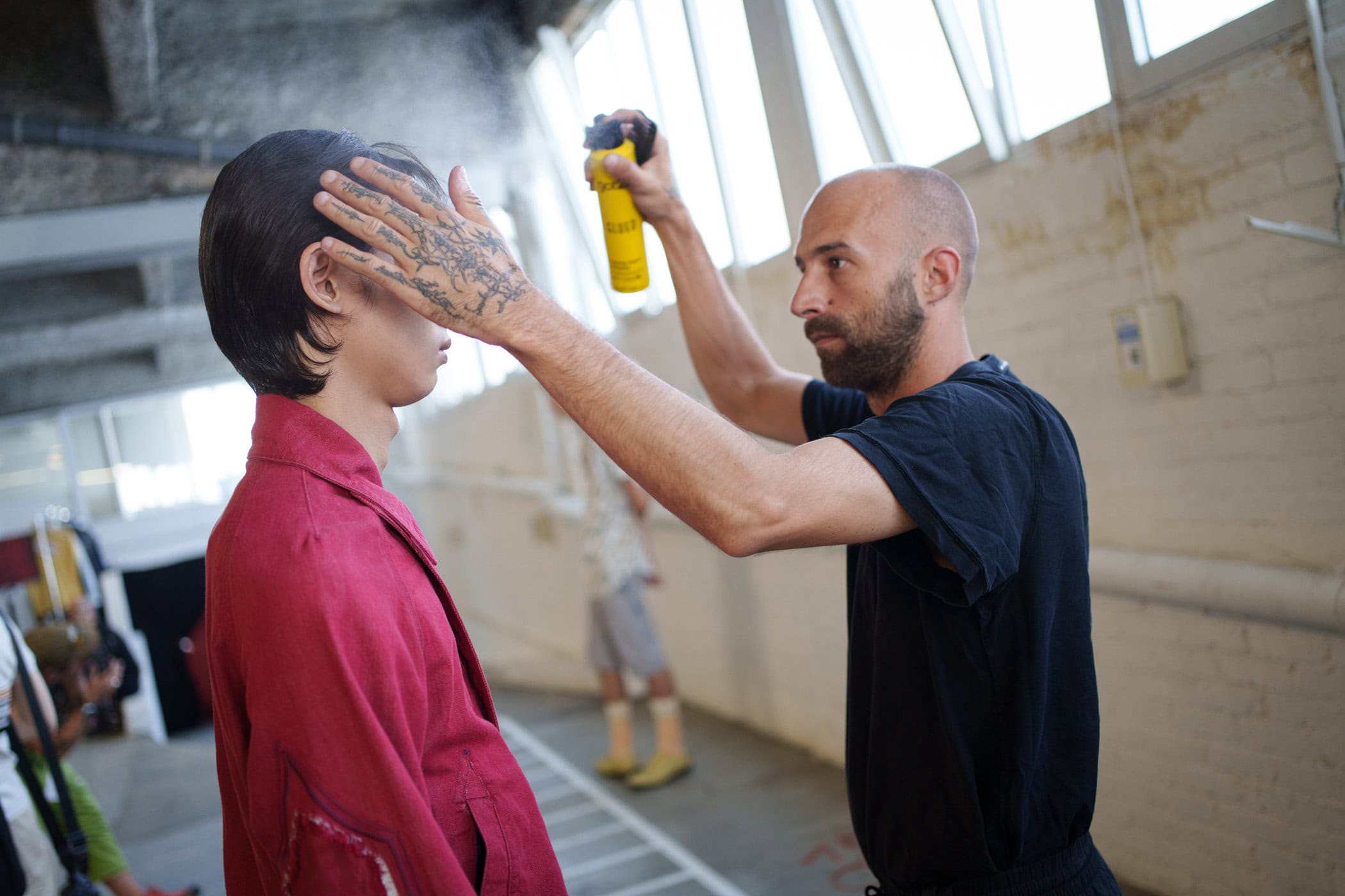 Kiko Kostadinov Spring 2026 Men's Fashion Show Backstage