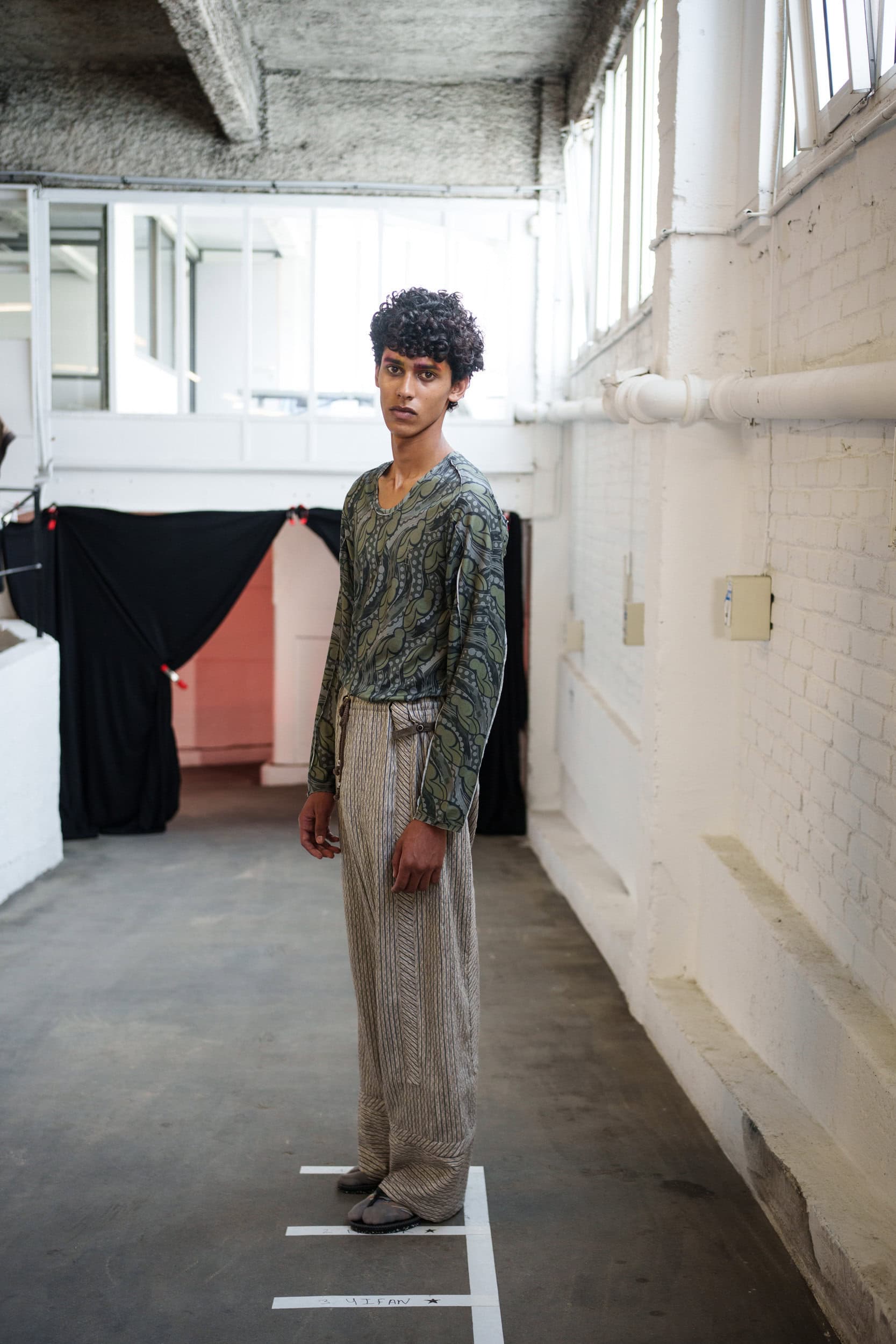 Kiko Kostadinov Spring 2026 Men's Fashion Show Backstage