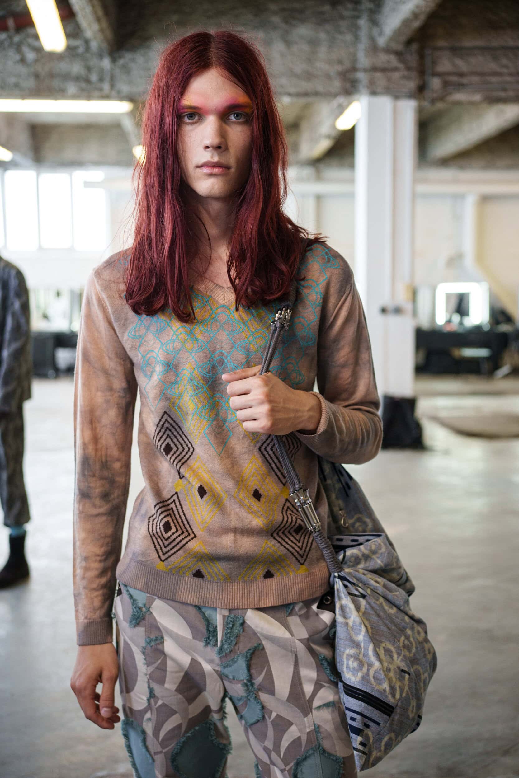 Kiko Kostadinov Spring 2026 Men's Fashion Show Backstage