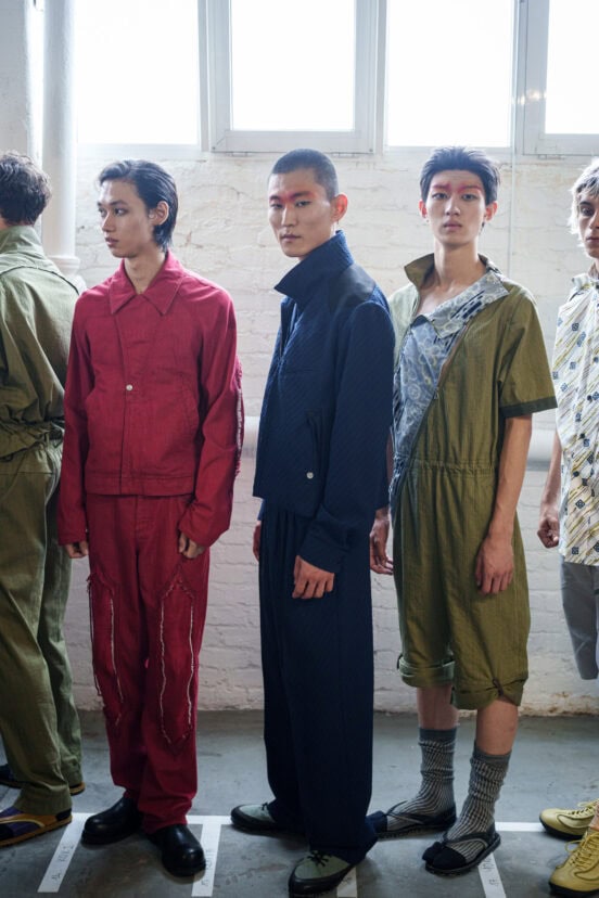 Kiko Kostadinov Spring 2026 Men's Fashion Show Backstage