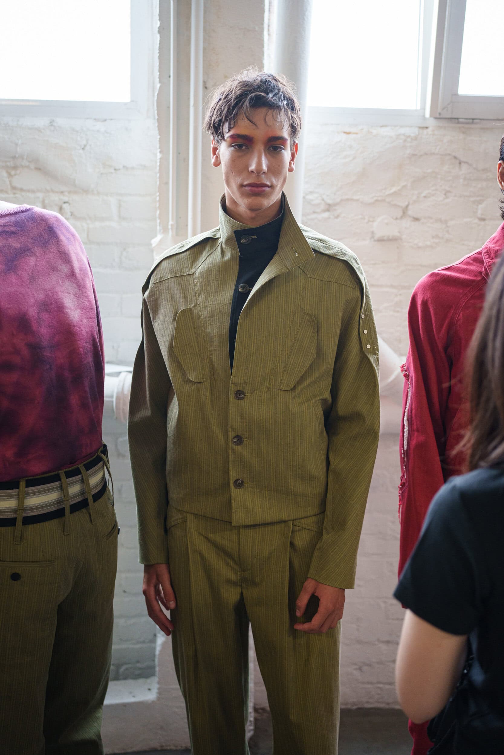 Kiko Kostadinov Spring 2026 Men's Fashion Show Backstage