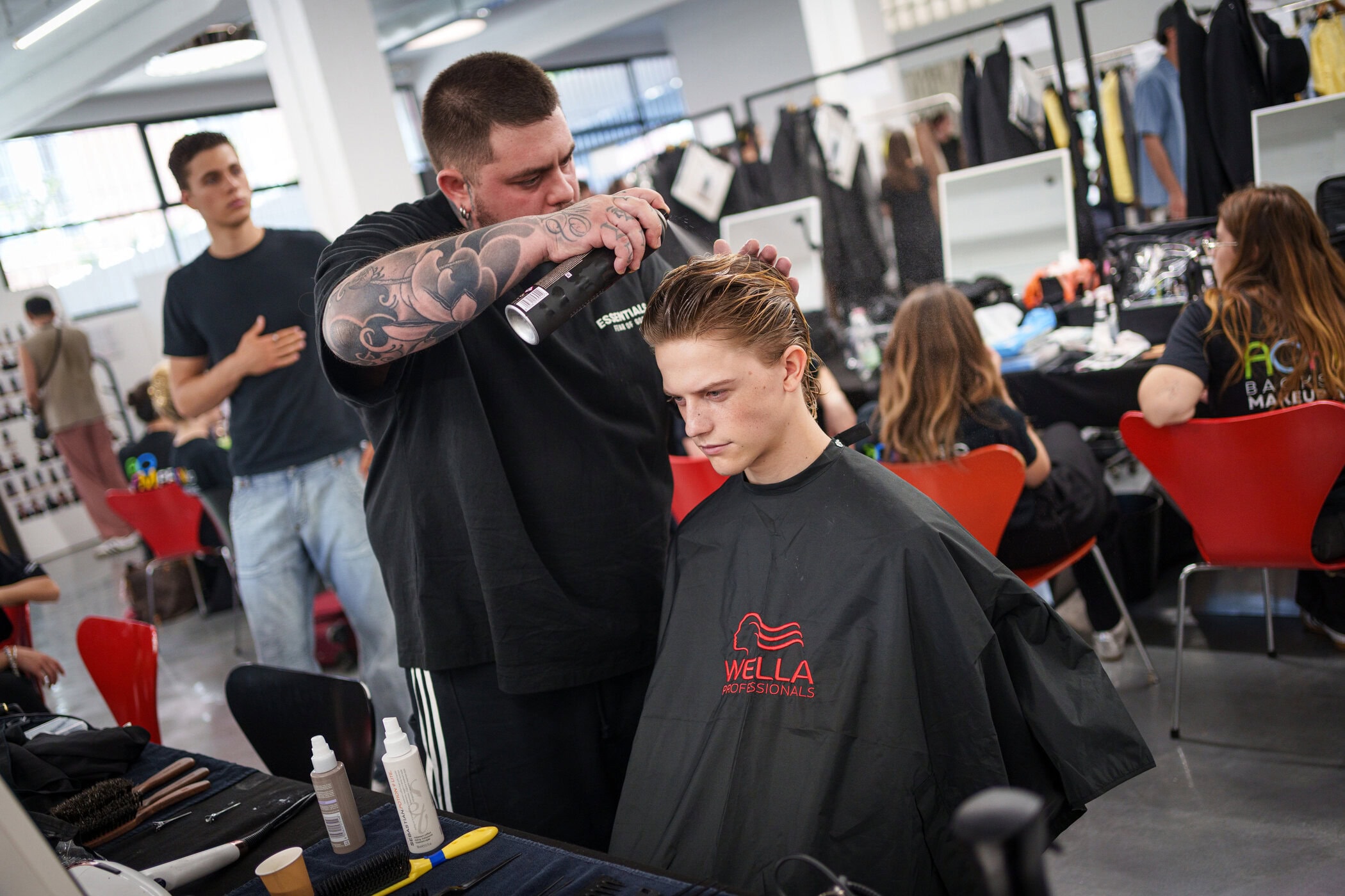 Miguel Vieira Spring 2026 Men's Fashion Show Backstage