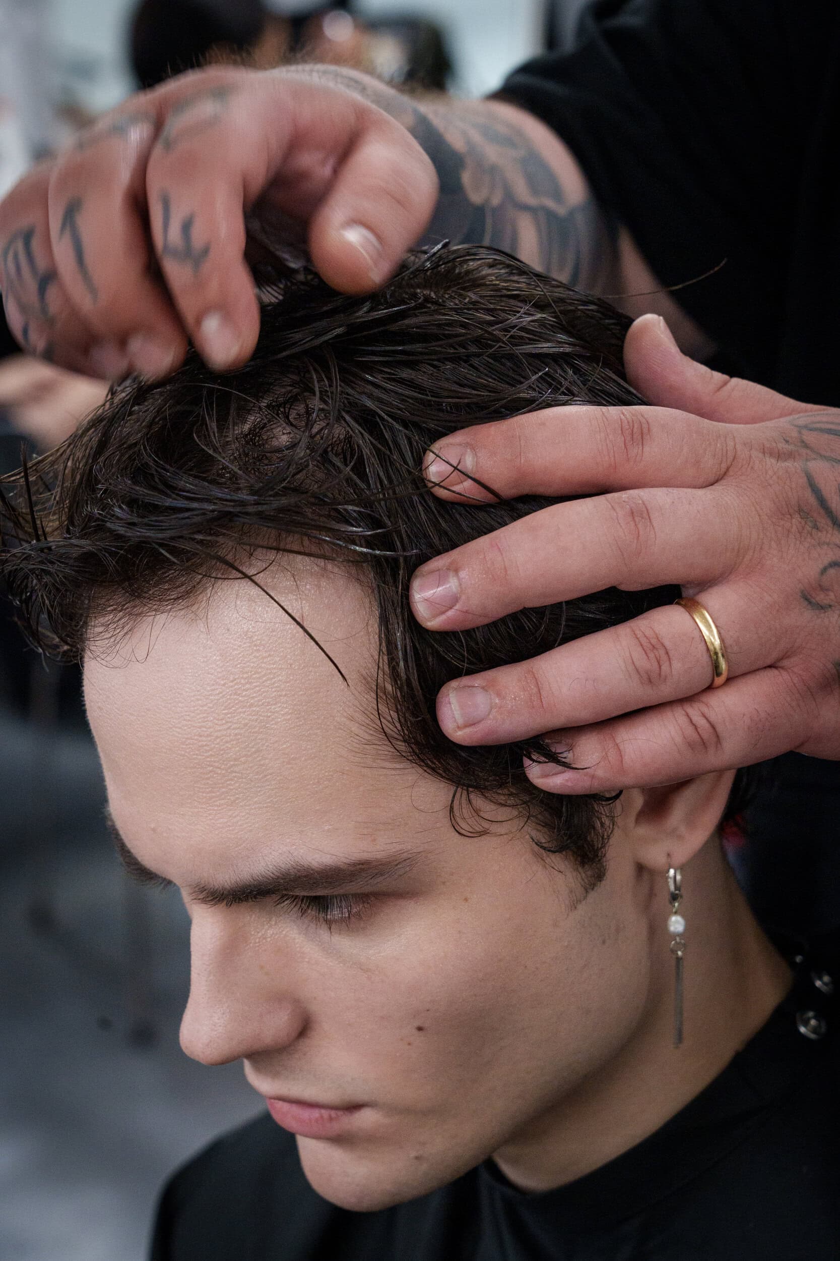 Miguel Vieira Spring 2026 Men's Fashion Show Backstage