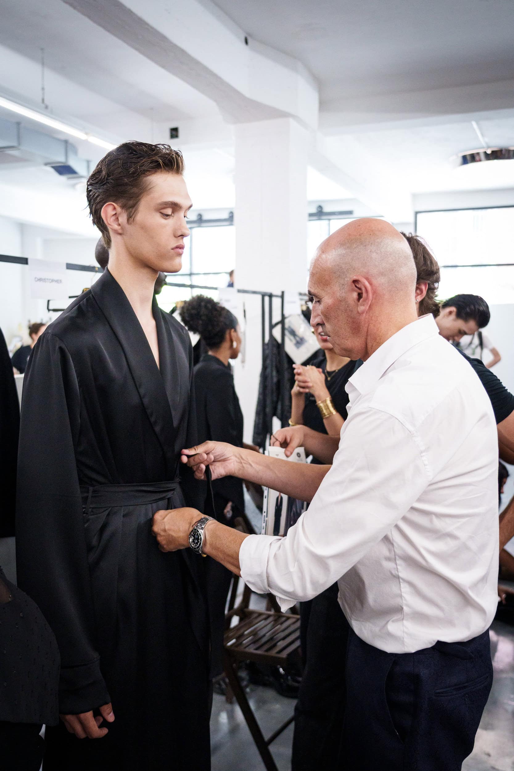 Miguel Vieira Spring 2026 Men's Fashion Show Backstage