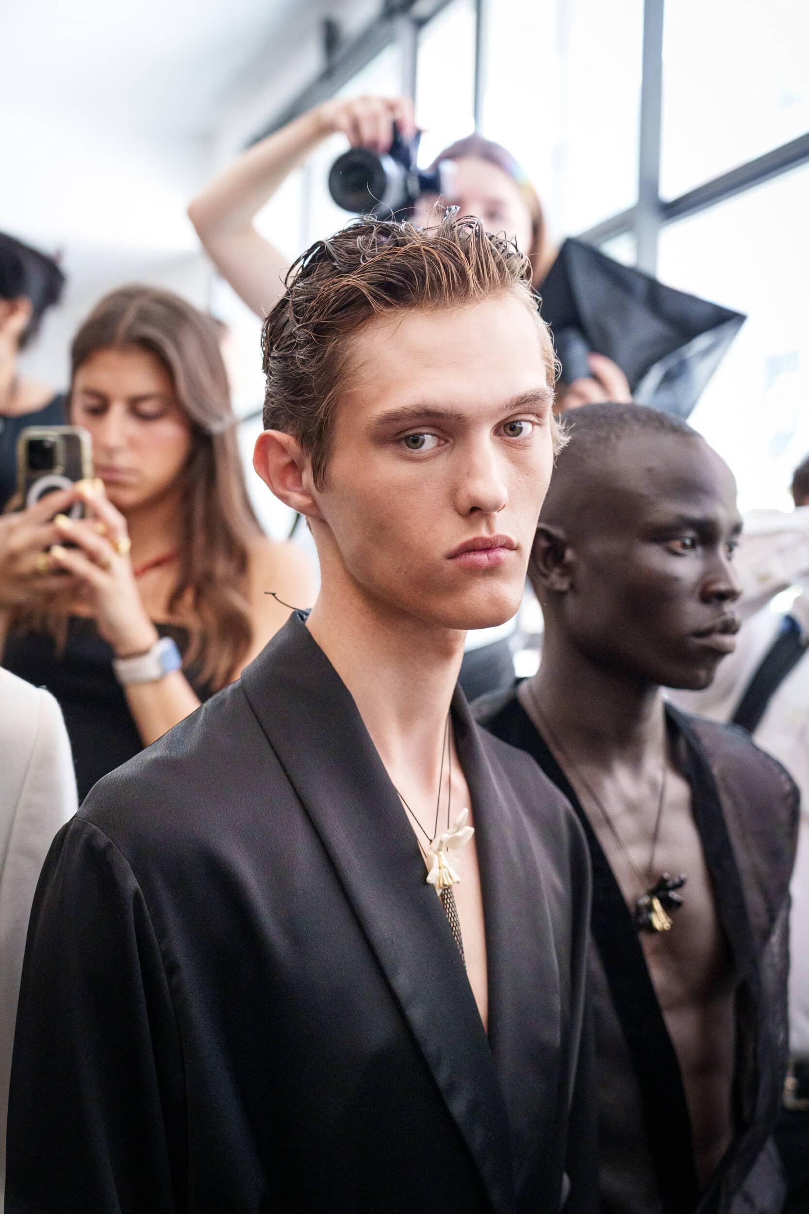Miguel Vieira Spring 2026 Men's Fashion Show Backstage